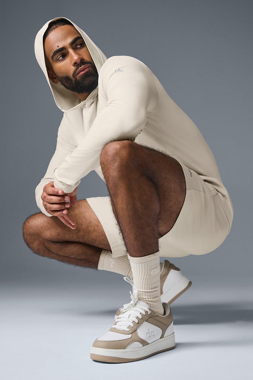 Manga Larga Alo Yoga Conquer Reform With Hood Hombre Bone | Mexico  LSC-637419
