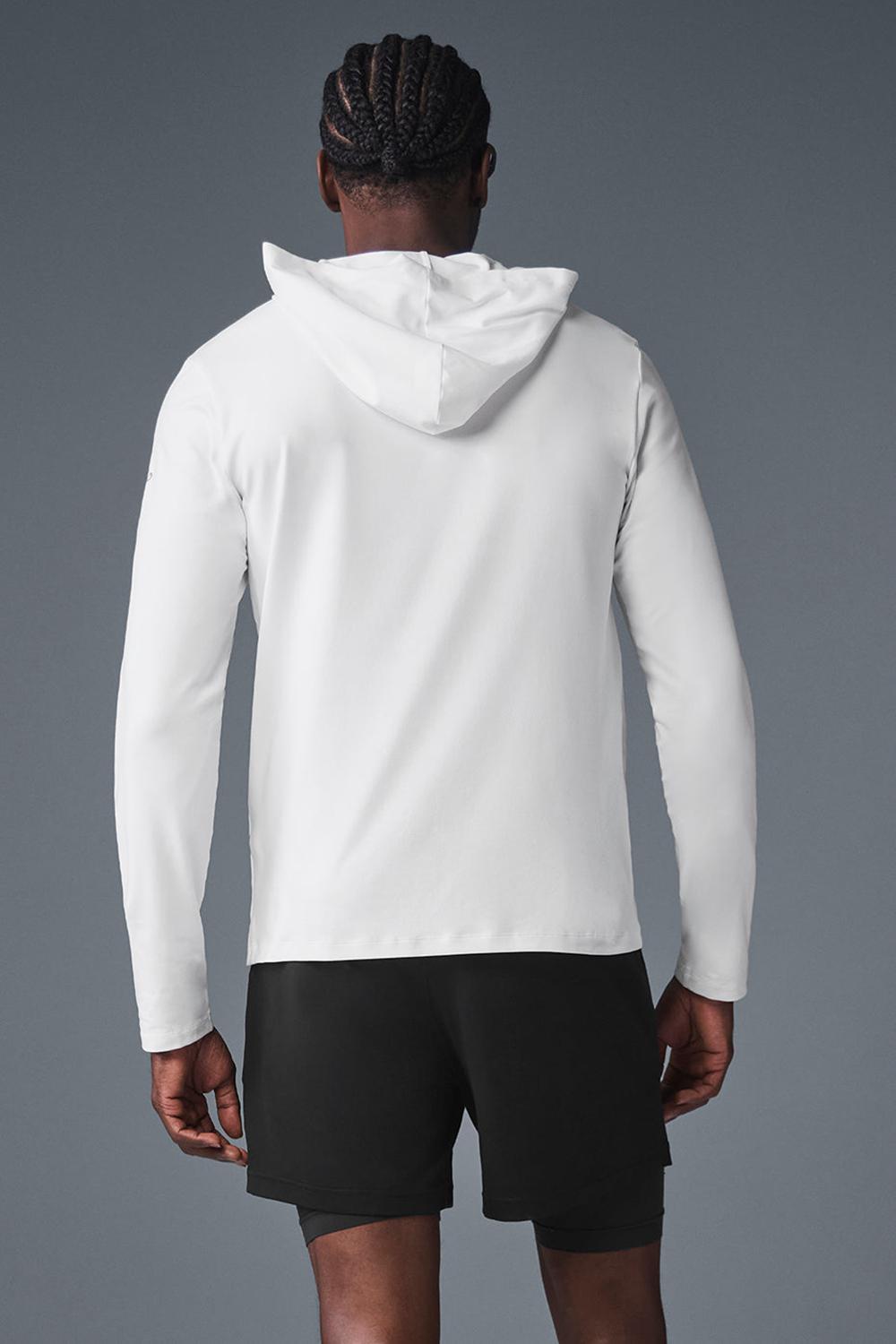 Manga Larga Alo Yoga Conquer Reform With Hood Hombre Blancos | Mexico  GED-193485