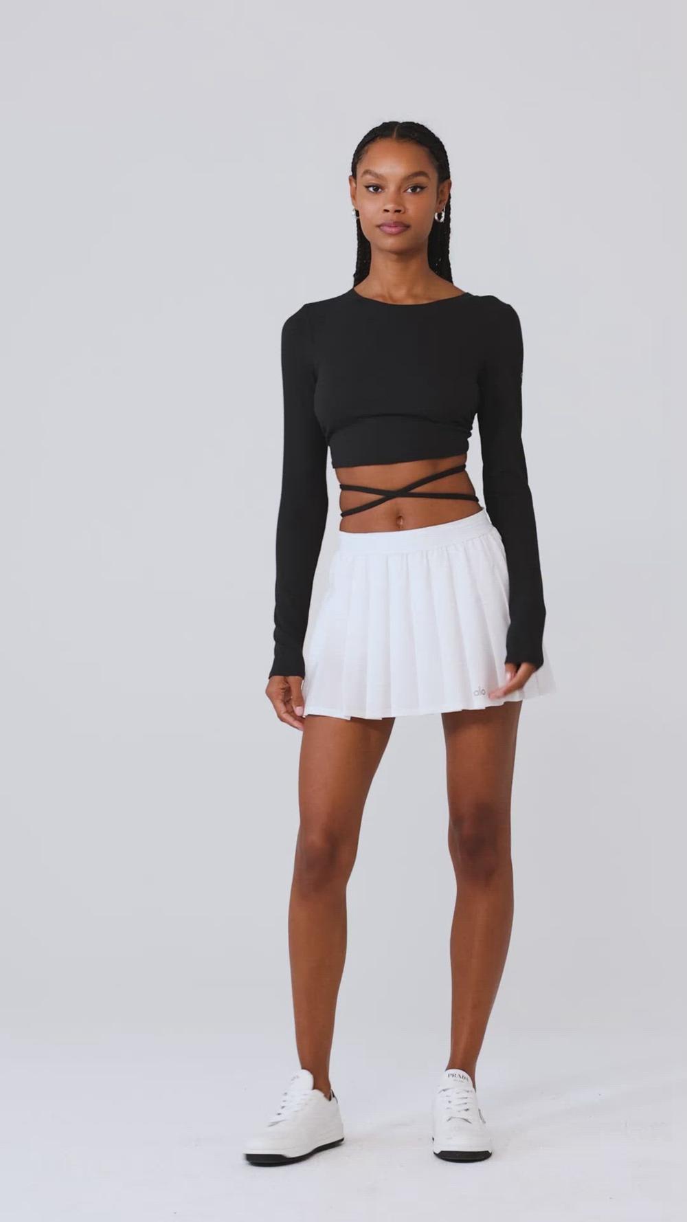Manga Larga Alo Yoga Ribbed Manifest Mujer Blancos | Mexico  KPT-092387