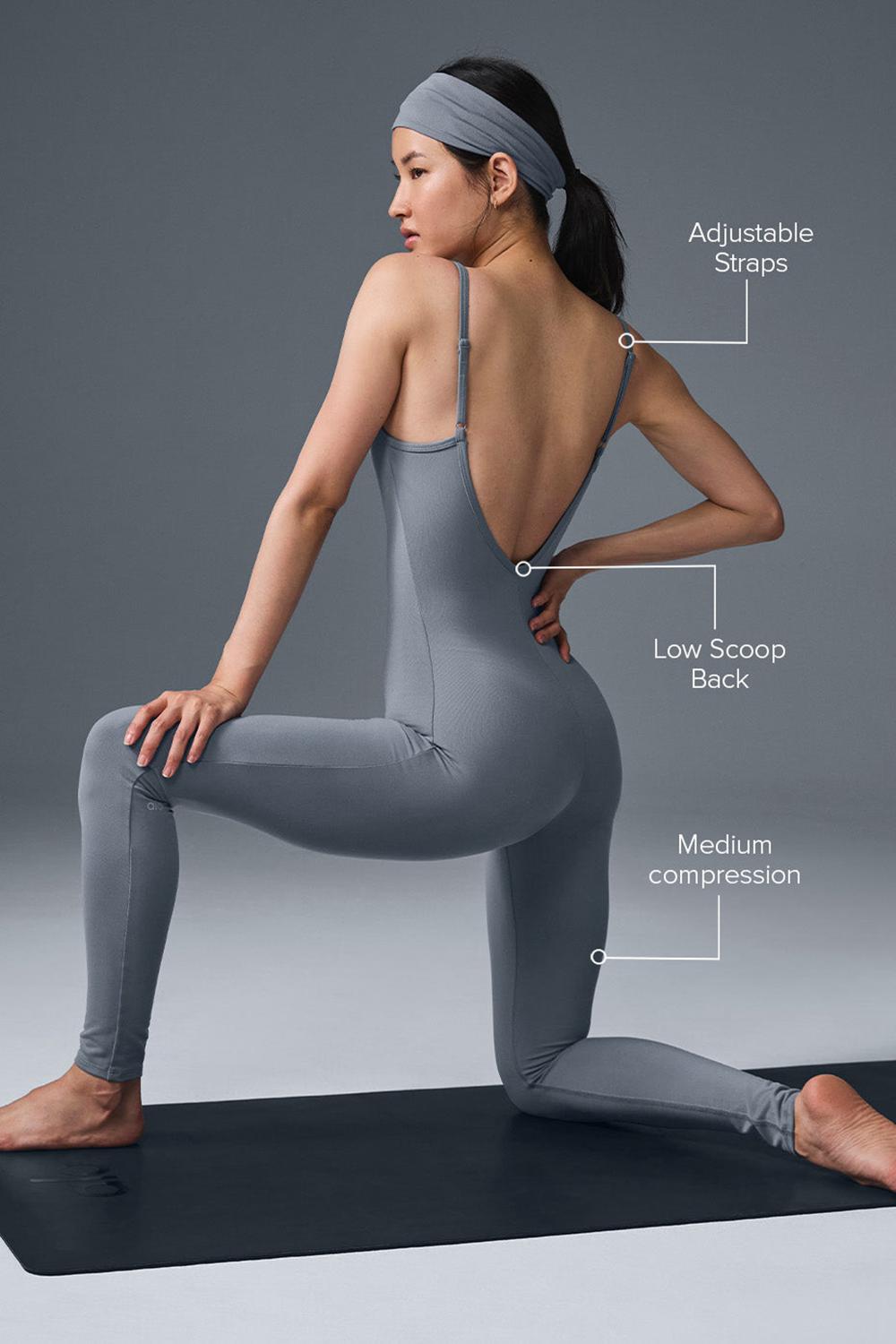 Onesies Alo Yoga Airbrush One And Done Mujer Grises | Mexico  DOG-610492