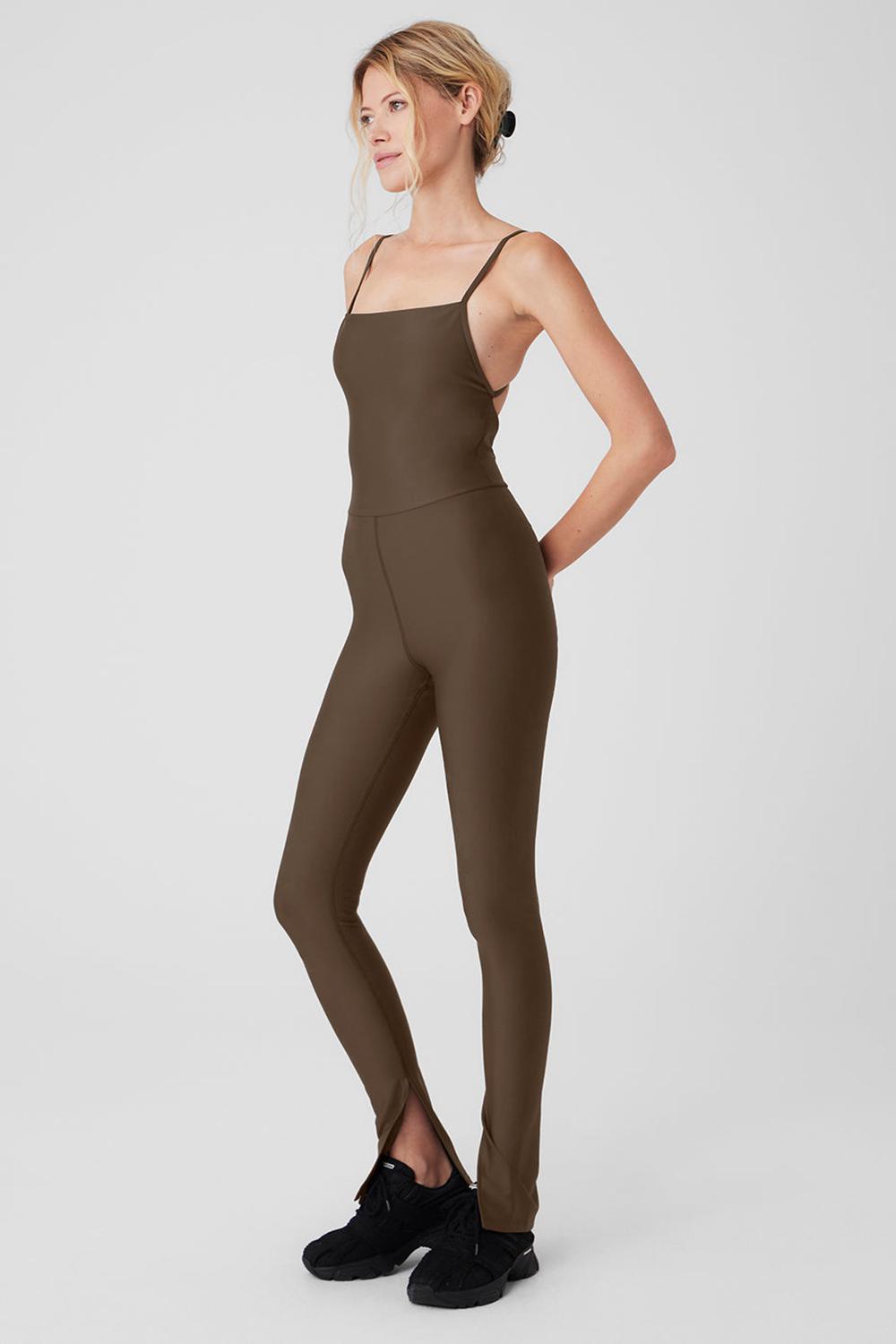 Onesies Alo Yoga Airlift Disco Daze Mujer Espresso | Mexico  KEG-852716