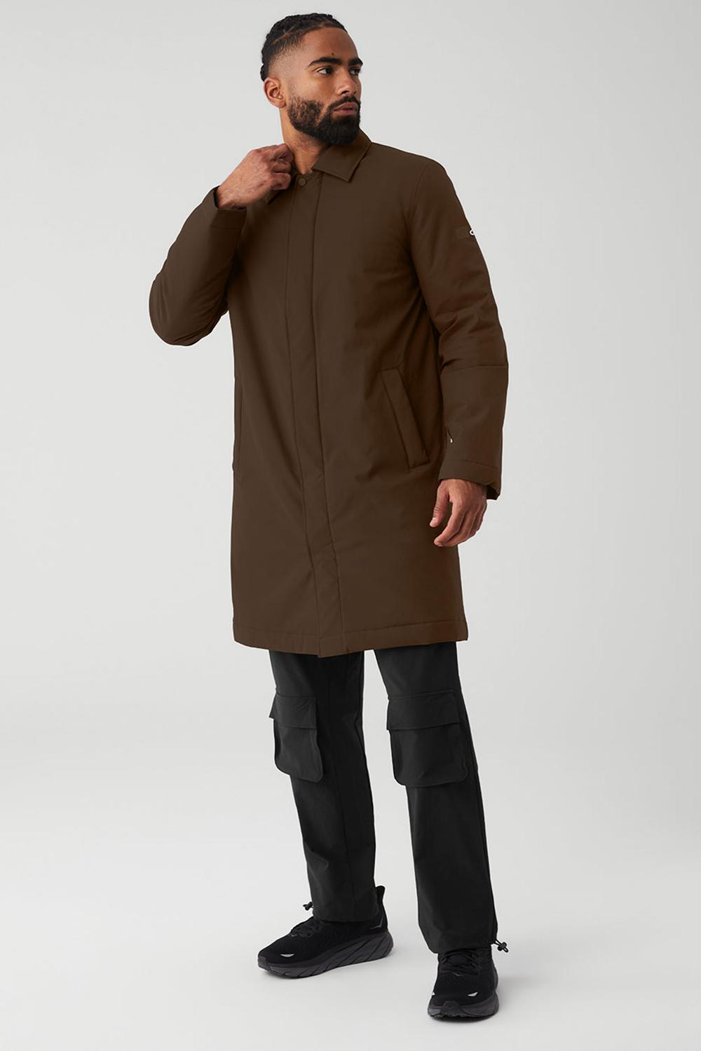 Overcoats Alo Yoga Signature Hombre Espresso | Mexico  GHC-567342