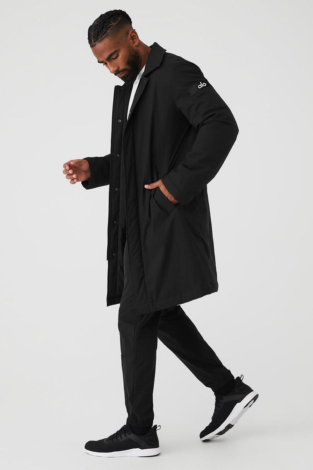Overcoats Alo Yoga Signature Hombre Negros | Mexico  UCW-521439