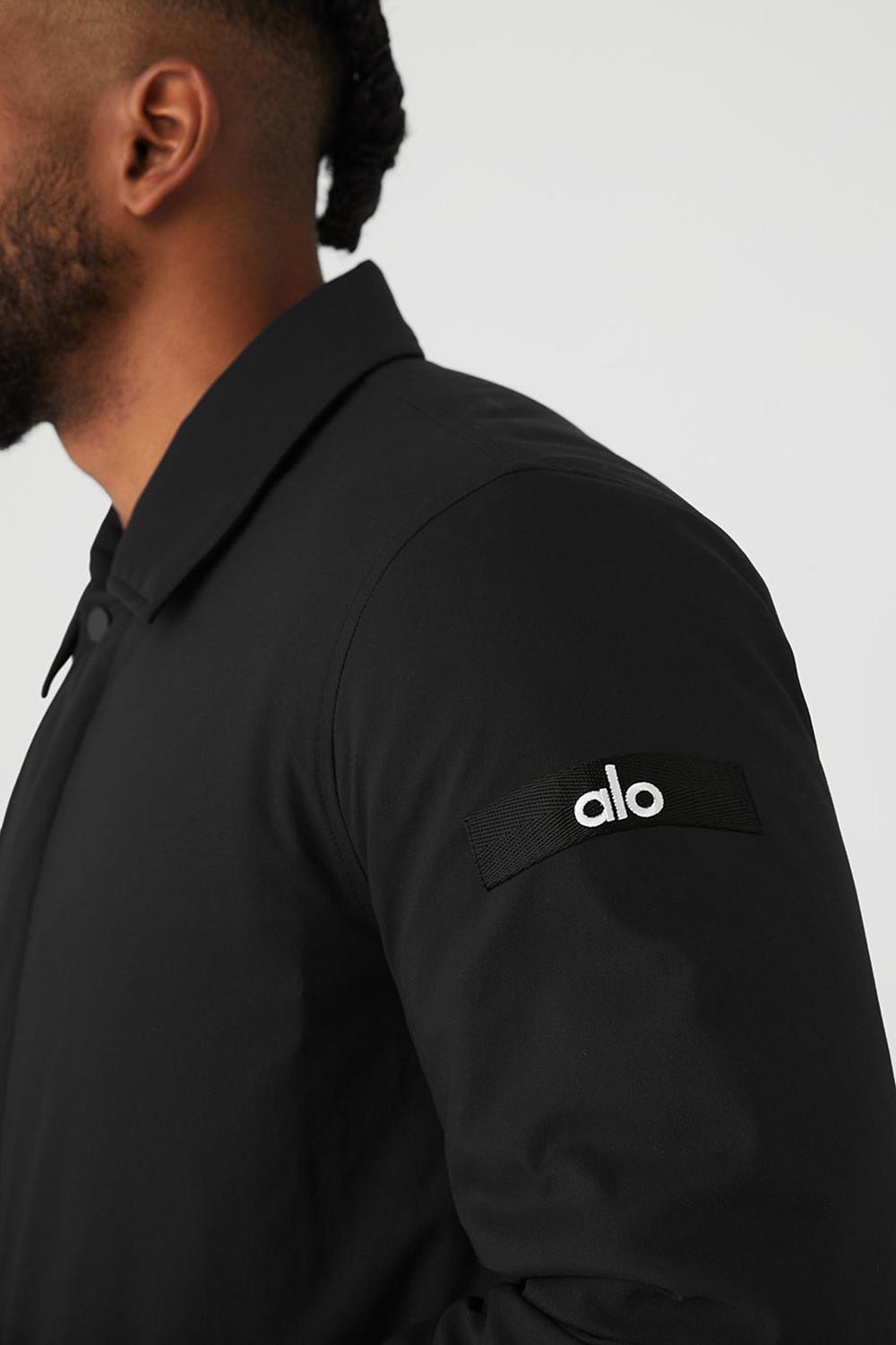 Overcoats Alo Yoga Signature Hombre Negros | Mexico  UCW-521439