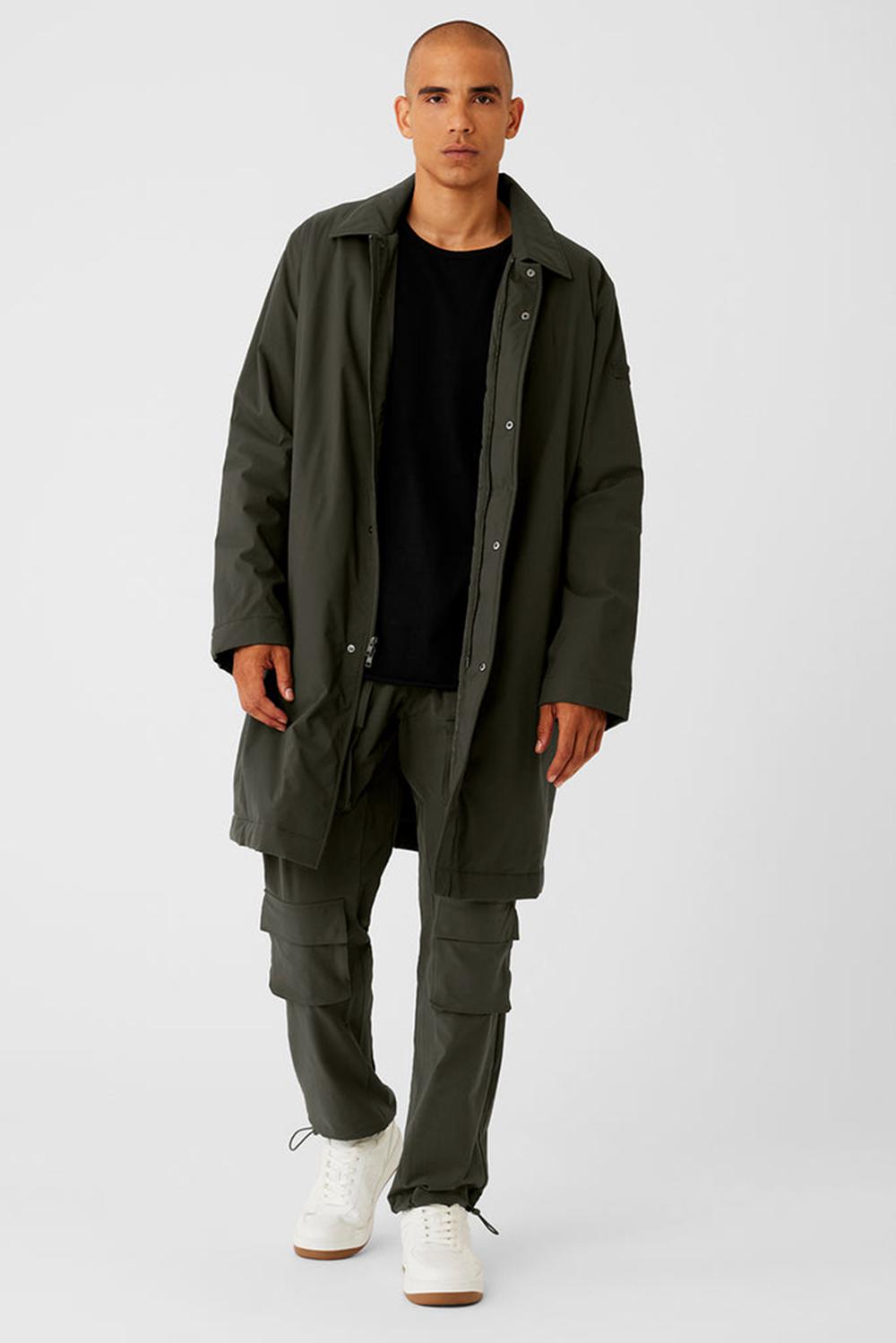 Overcoats Alo Yoga Signature Hombre Verdes | Mexico  IBW-741086