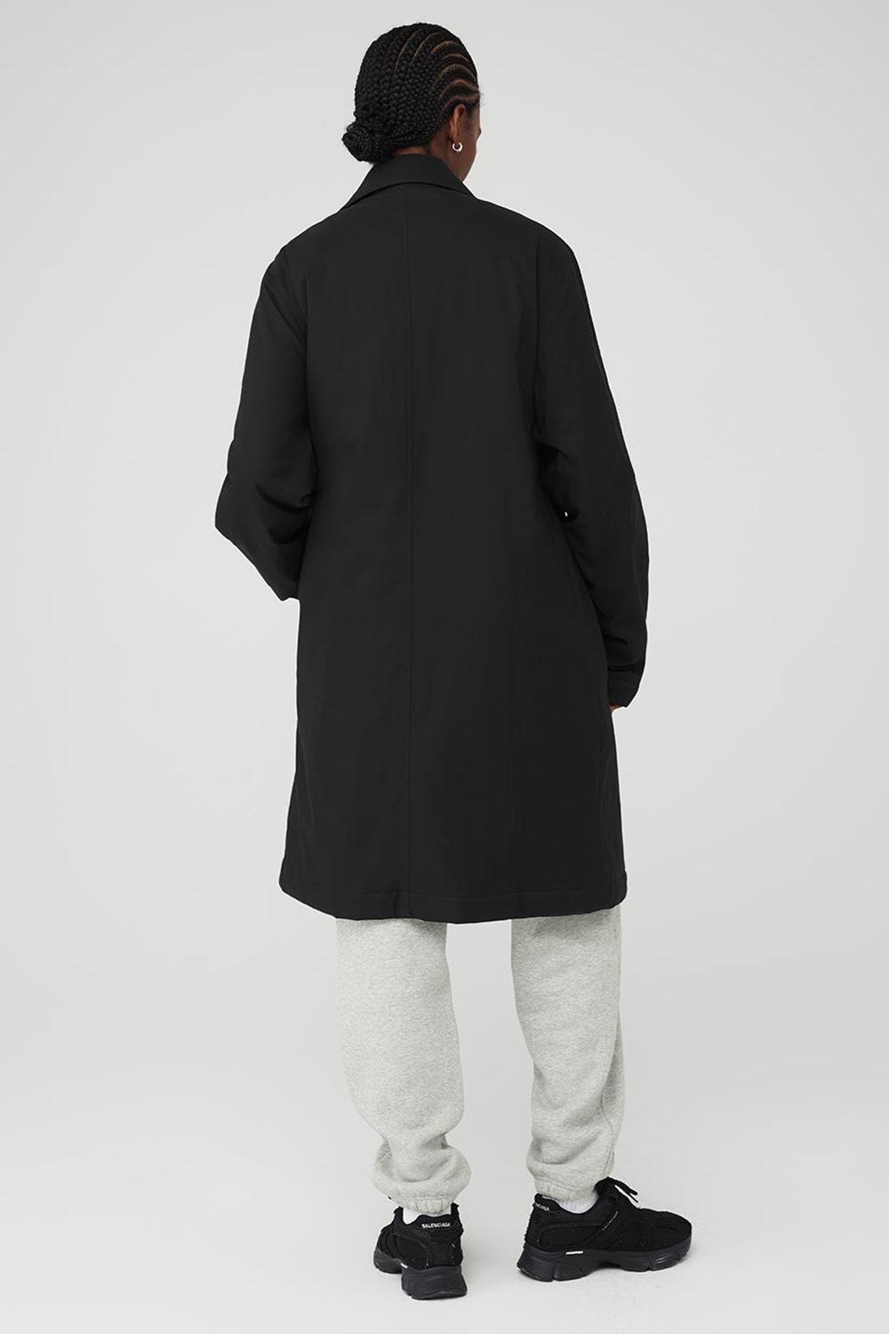 Overcoats Alo Yoga Signature Mujer Negros | Mexico  OZY-392716