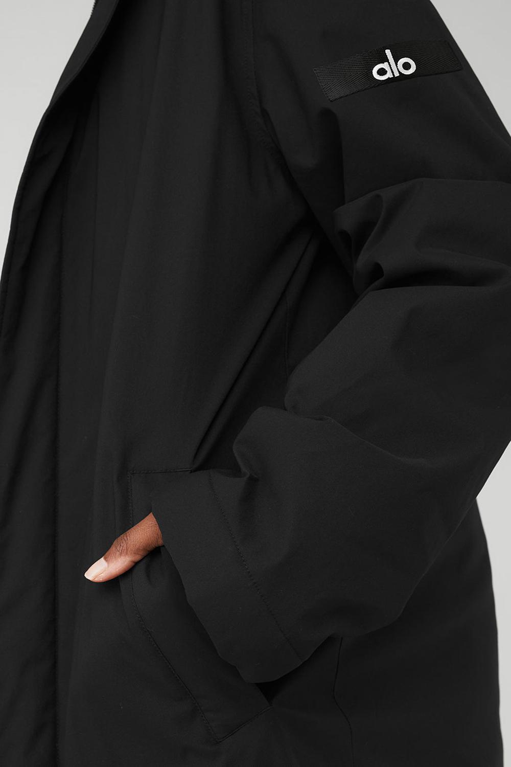 Overcoats Alo Yoga Signature Mujer Negros | Mexico  OZY-392716