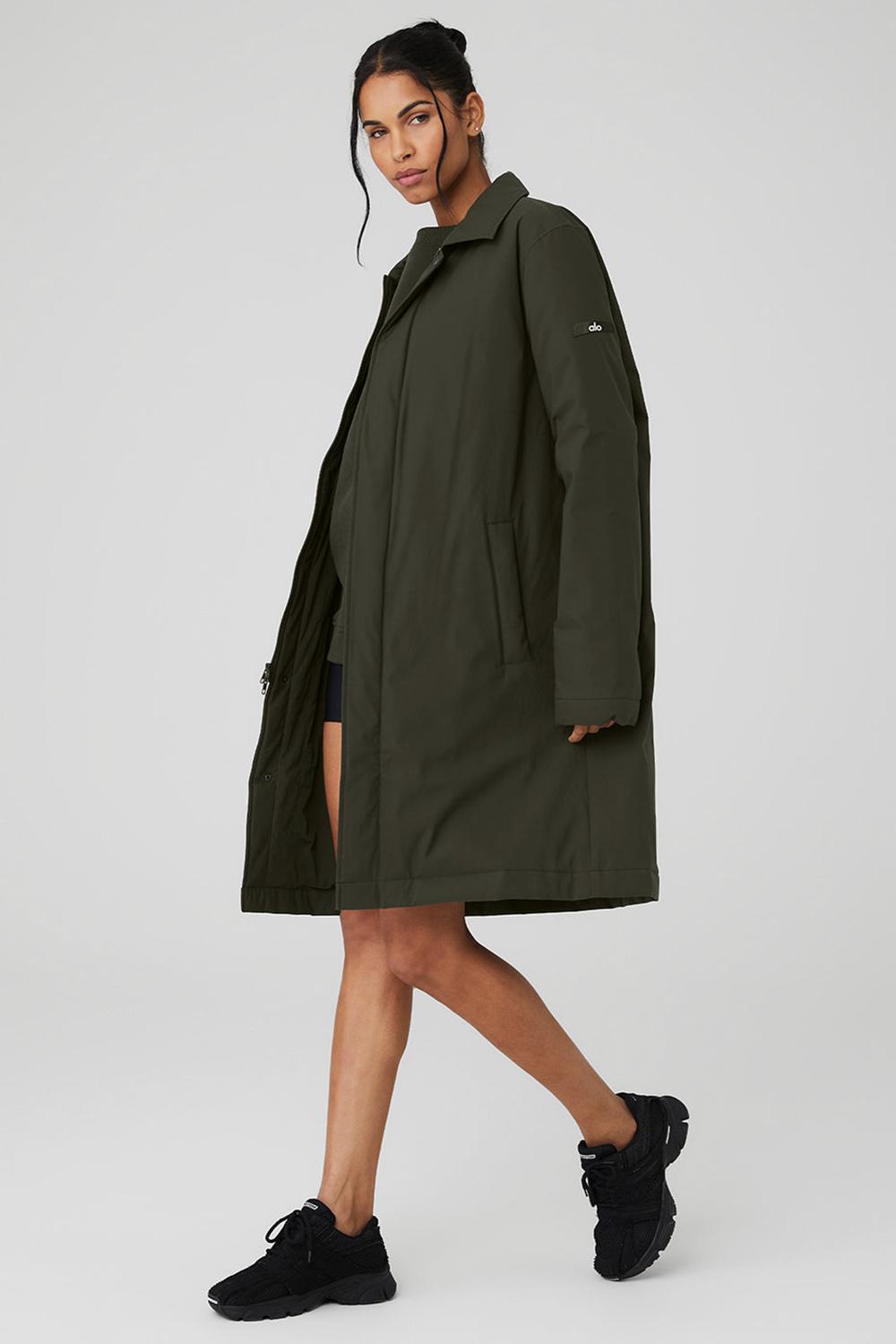 Overcoats Alo Yoga Signature Mujer Verdes | Mexico  OTL-957386