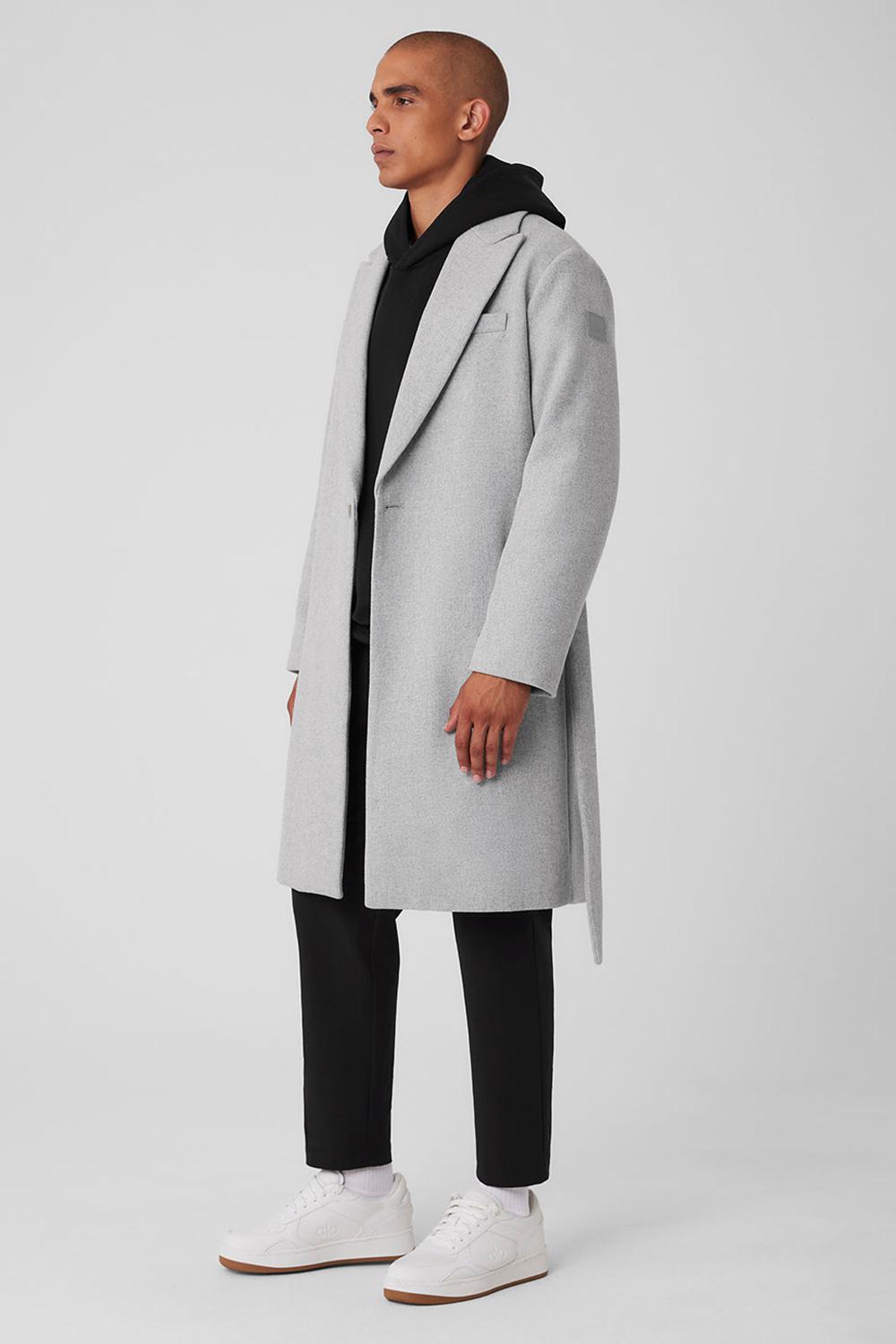 Overcoats Alo Yoga Wool Gameday Hombre Grises | Mexico  TQV-275918