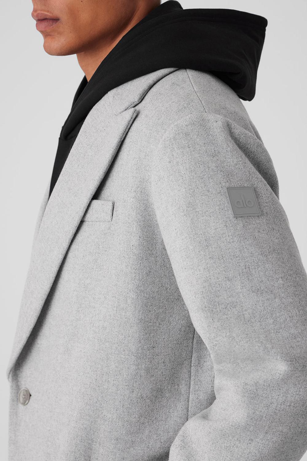 Overcoats Alo Yoga Wool Gameday Hombre Grises | Mexico  TQV-275918