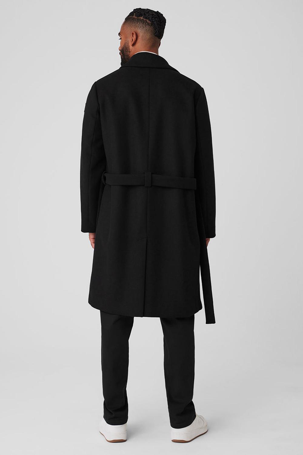 Overcoats Alo Yoga Wool Gameday Hombre Negros | Mexico  MAI-591306
