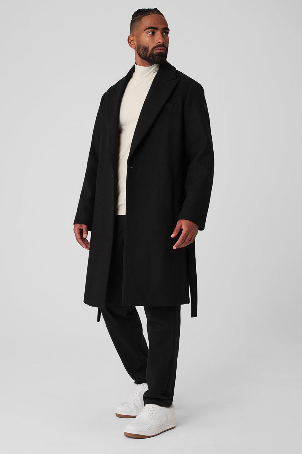 Overcoats Alo Yoga Wool Gameday Hombre Negros | Mexico  MAI-591306