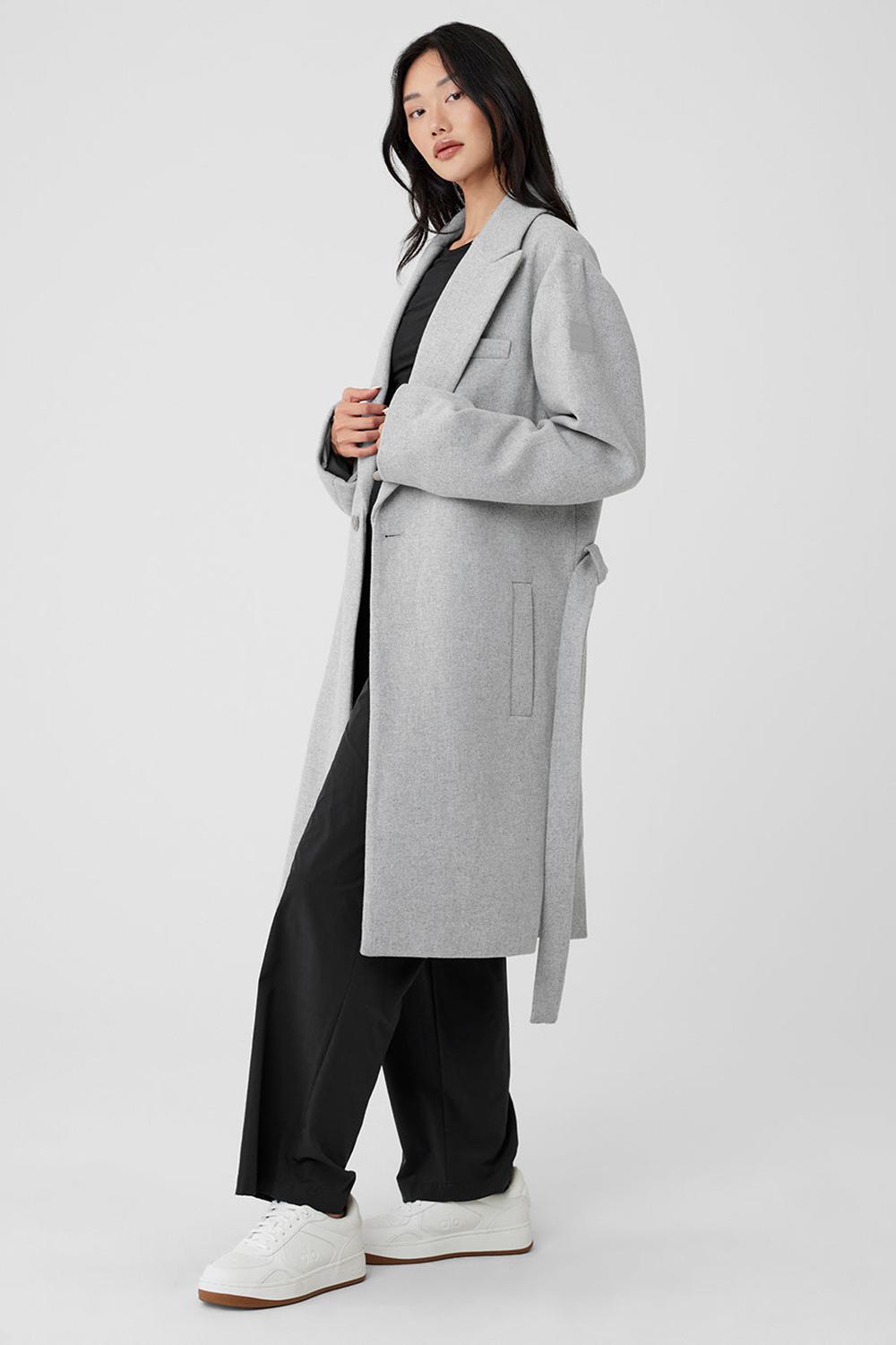 Overcoats Alo Yoga Wool Gameday Mujer Grises | Mexico  HQR-690815