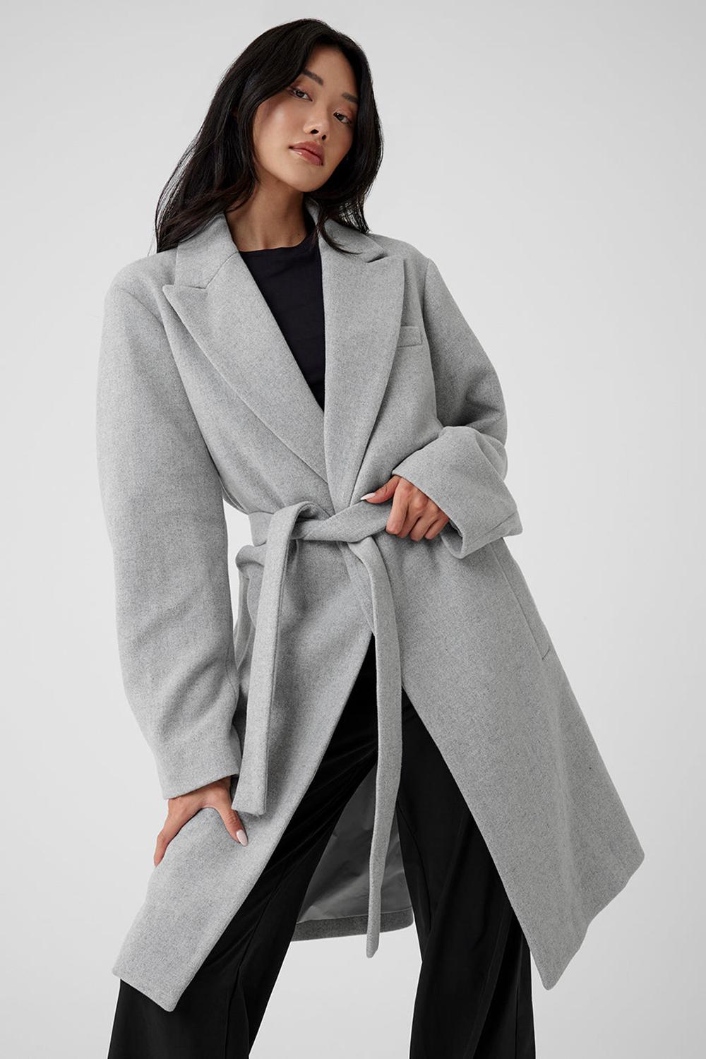 Overcoats Alo Yoga Wool Gameday Mujer Grises | Mexico  HQR-690815