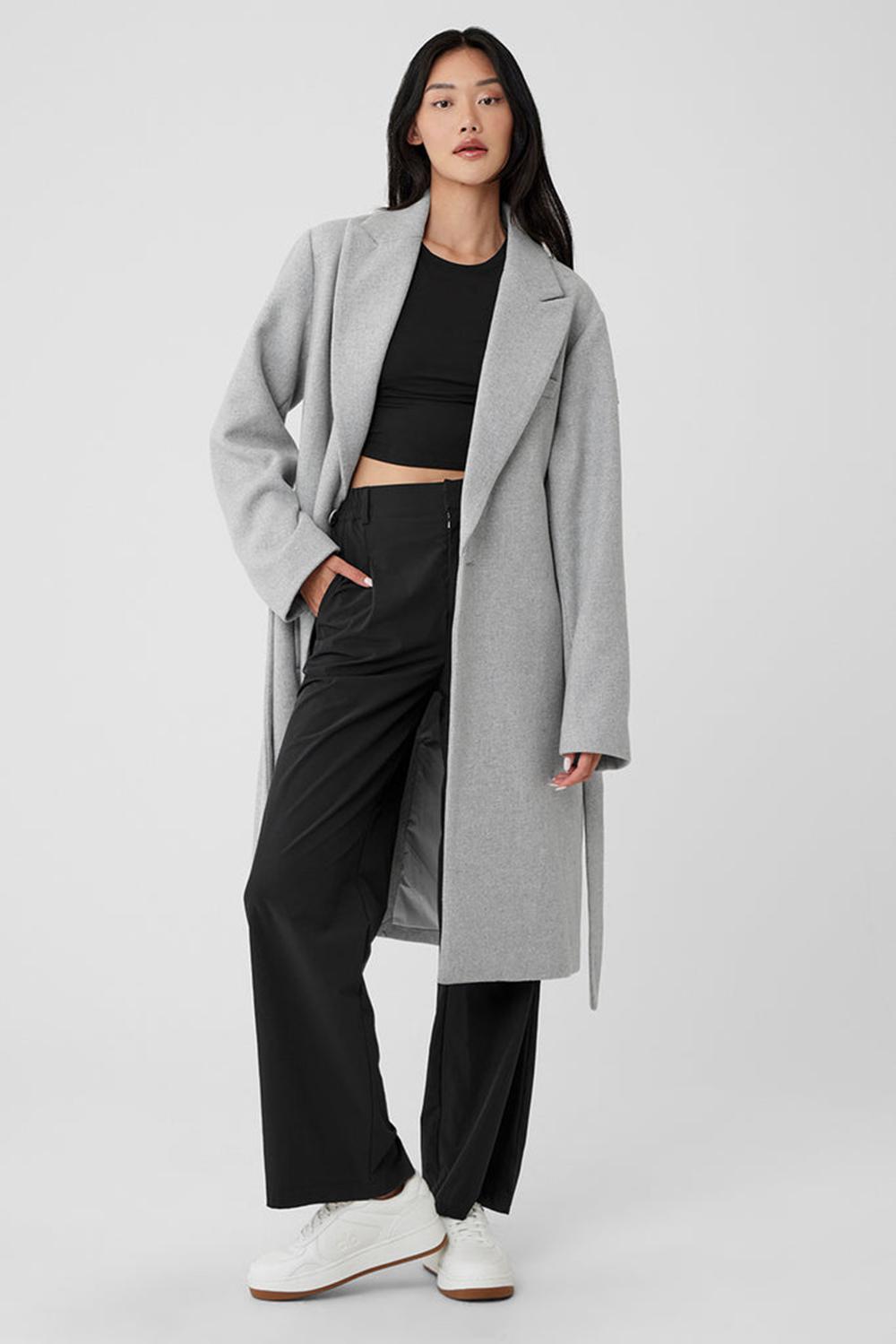 Overcoats Alo Yoga Wool Gameday Mujer Grises | Mexico  HQR-690815
