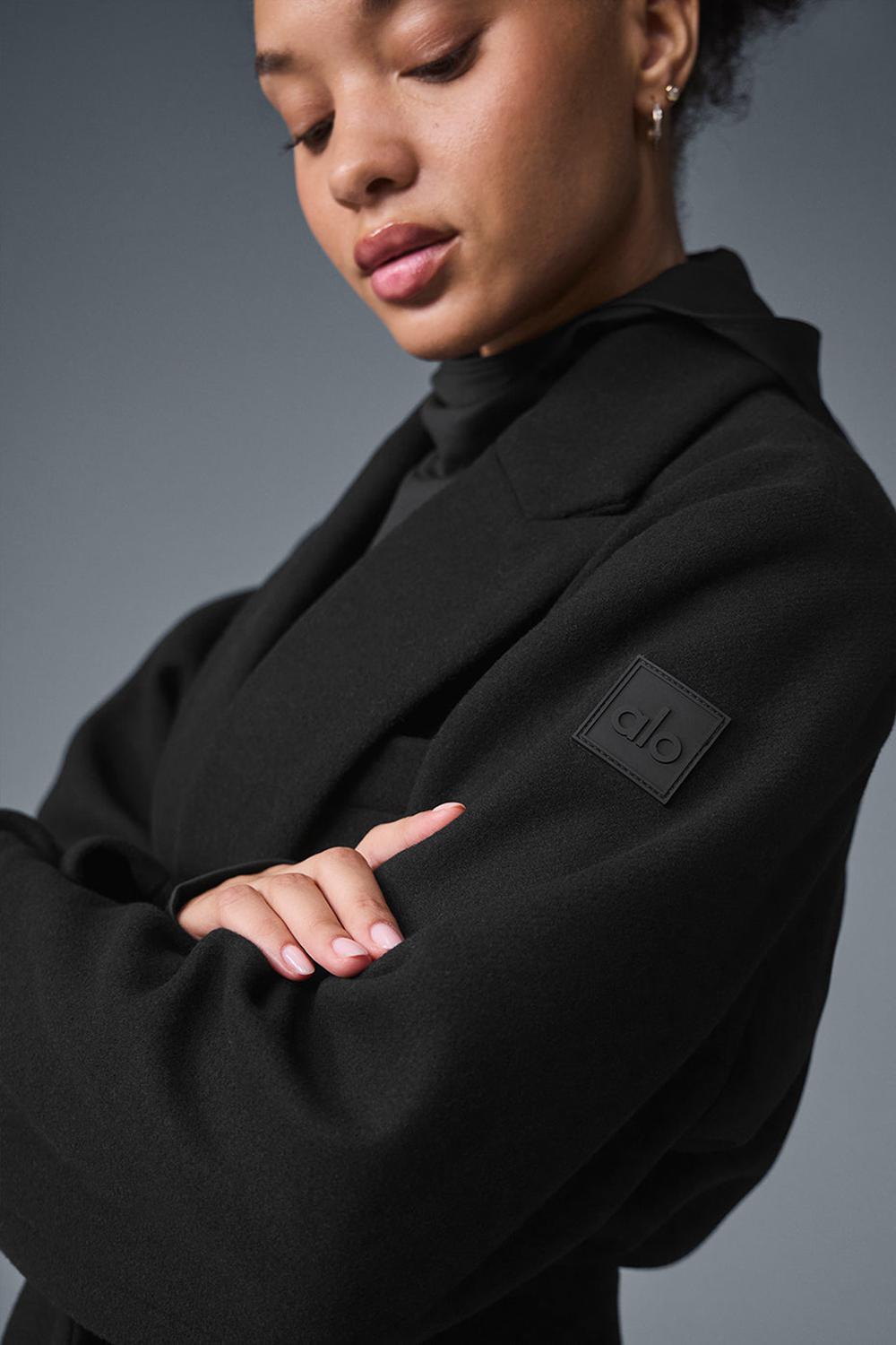 Overcoats Alo Yoga Wool Gameday Mujer Negros | Mexico  SEA-304861