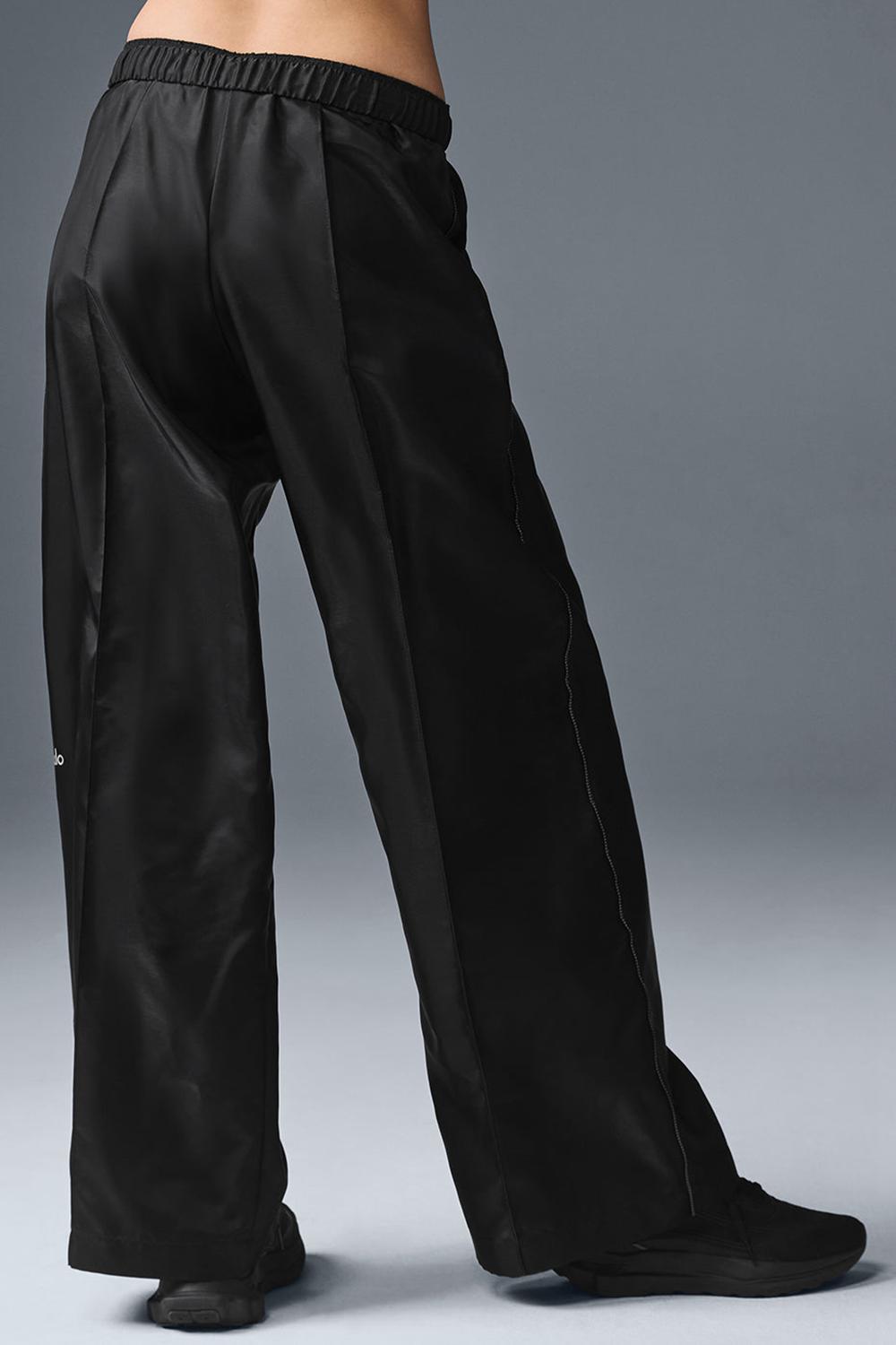 Pantalon Alo Yoga Afterglow Wide Leg Track Mujer Negros | Mexico  XPR-460259