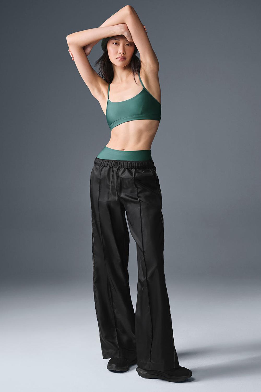 Pantalon Alo Yoga Afterglow Wide Leg Track Mujer Negros | Mexico  XPR-460259