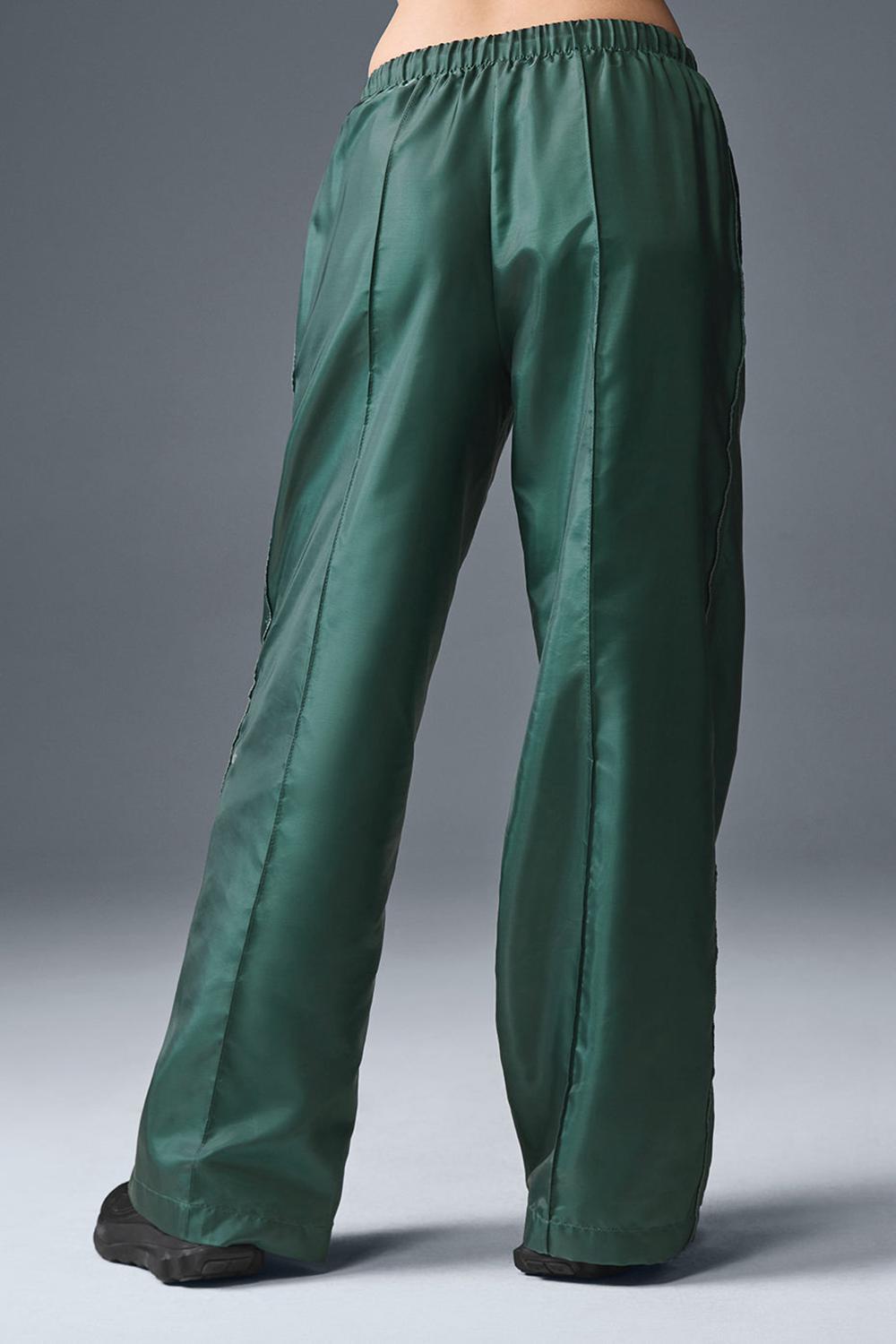 Pantalon Alo Yoga Afterglow Wide Leg Track Mujer Winter Ivy | Mexico  ZSD-179538