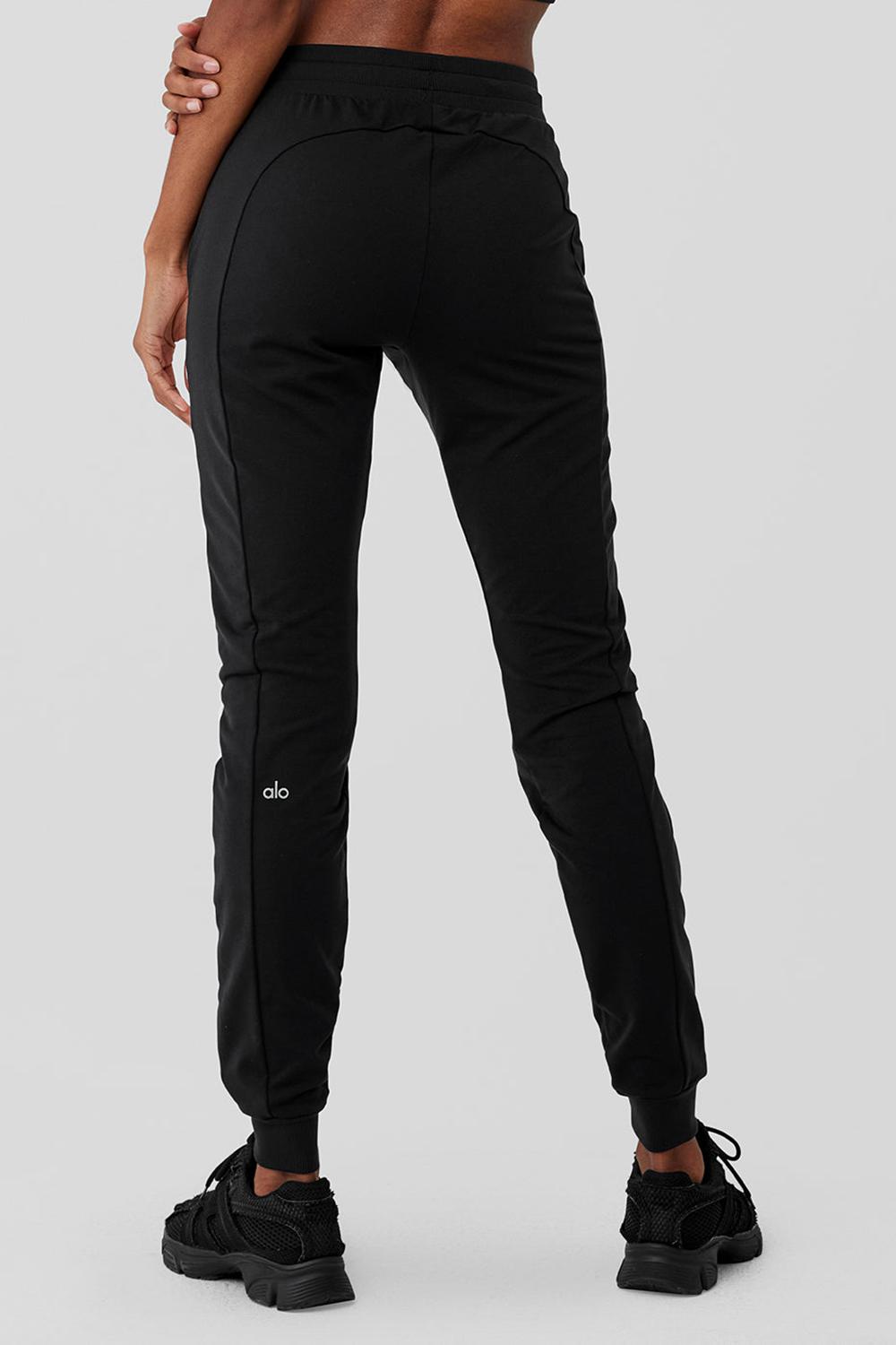 Pantalon Alo Yoga Airbrush Winter Warm High-Waist Moto Mujer Negros | Mexico  NMF-571908
