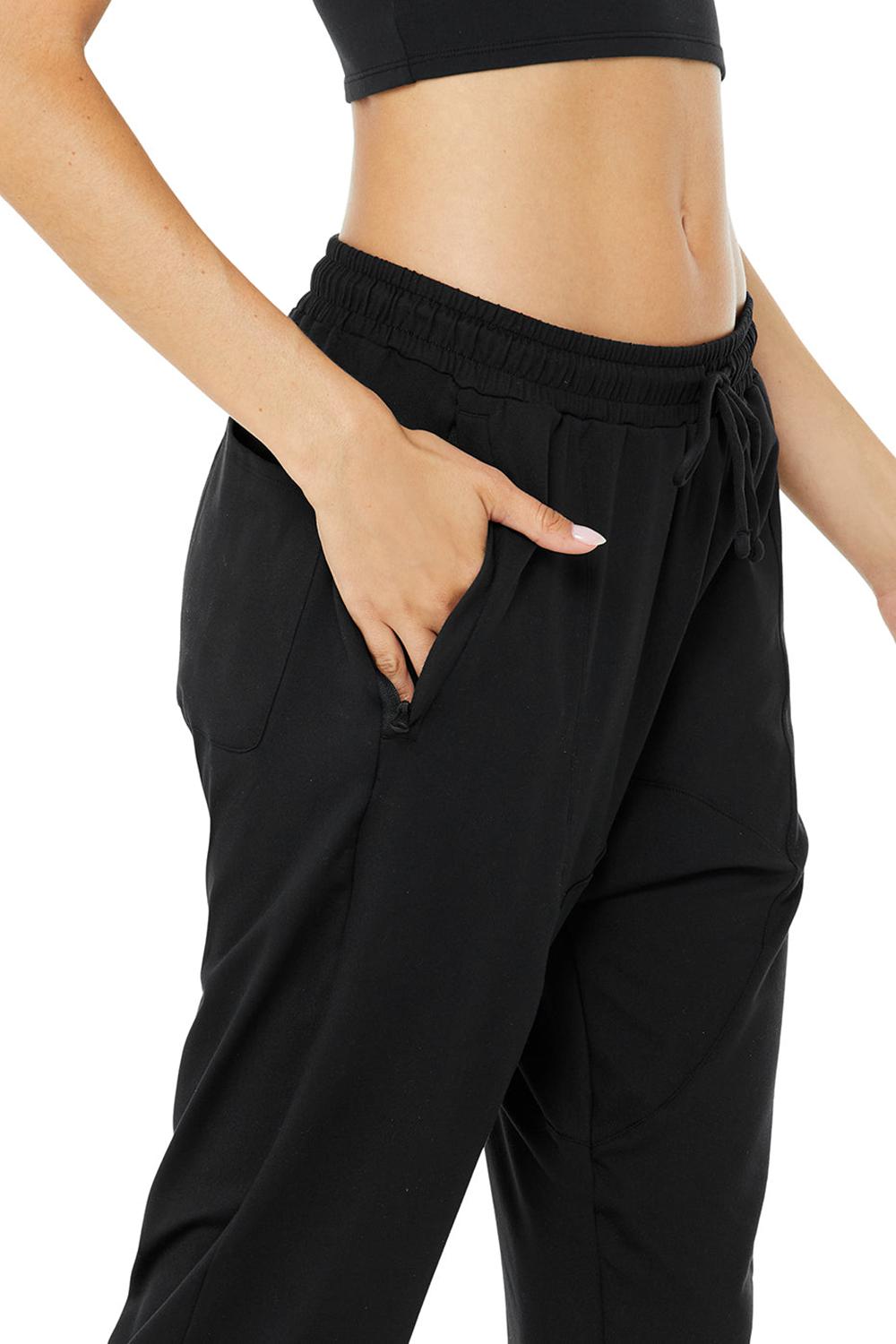 Pantalon Alo Yoga Conquer Revitalize Mujer Negros | Mexico  MCS-582417