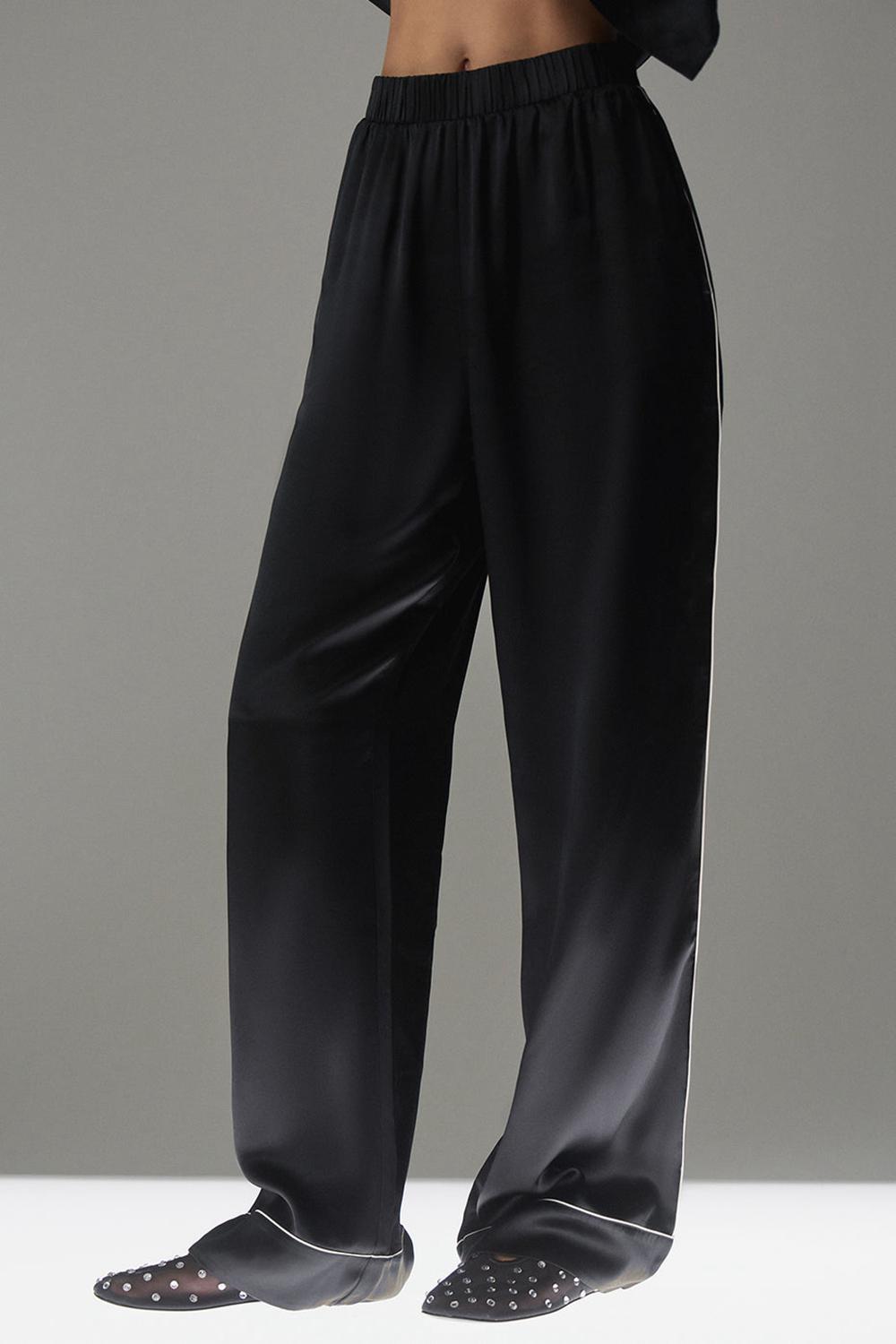 Pantalon Alo Yoga Courchevel Silk Mujer Negros | Mexico  SVU-493561