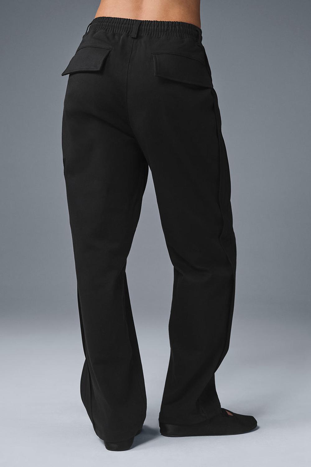 Pantalon Alo Yoga Edition Sueded Straight Leg Mujer Negros | Mexico  ISA-128467