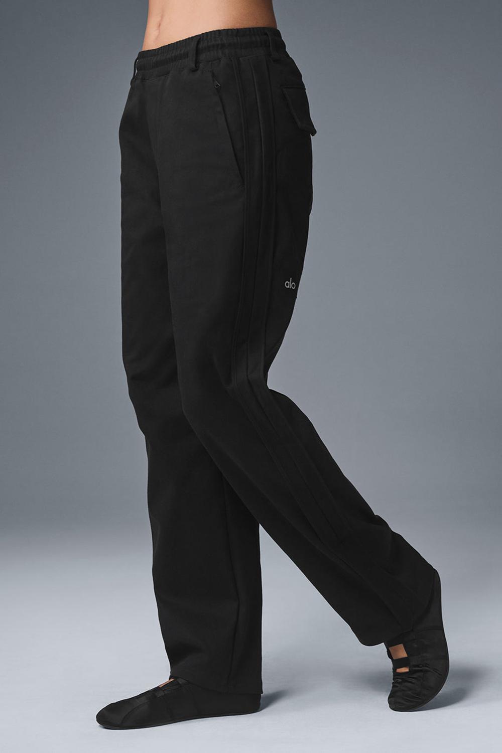 Pantalon Alo Yoga Edition Sueded Straight Leg Mujer Negros | Mexico  ISA-128467