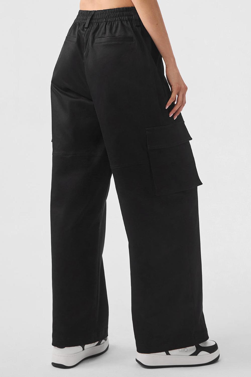 Pantalon Alo Yoga High-Waist Night Out Cargo Mujer Negros | Mexico  FSG-043728