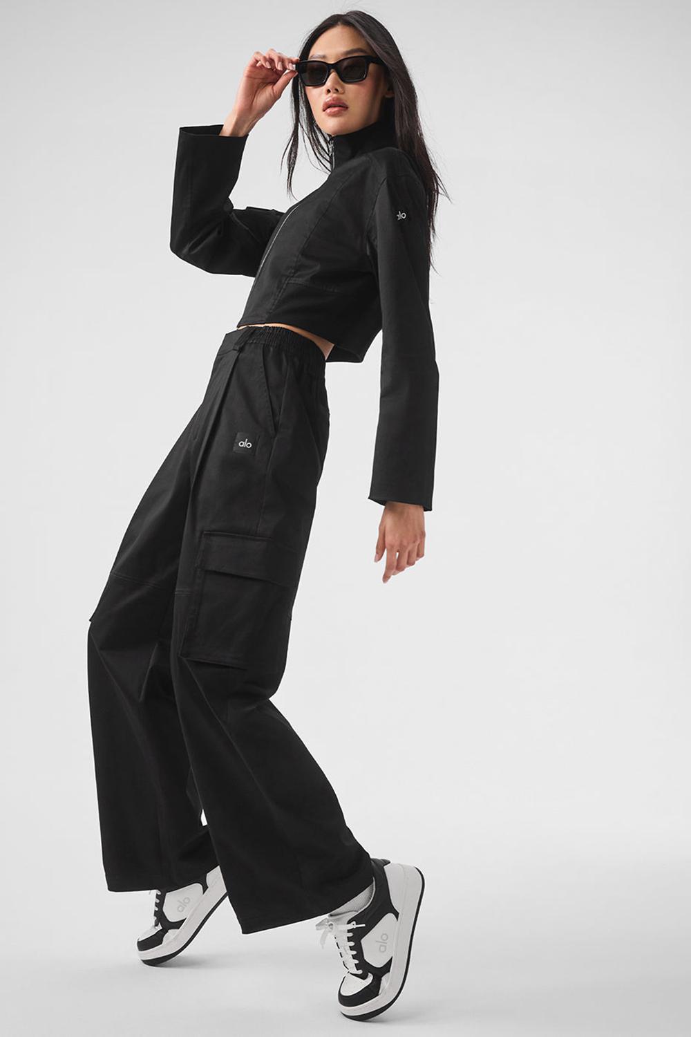 Pantalon Alo Yoga High-Waist Night Out Cargo Mujer Negros | Mexico  FSG-043728