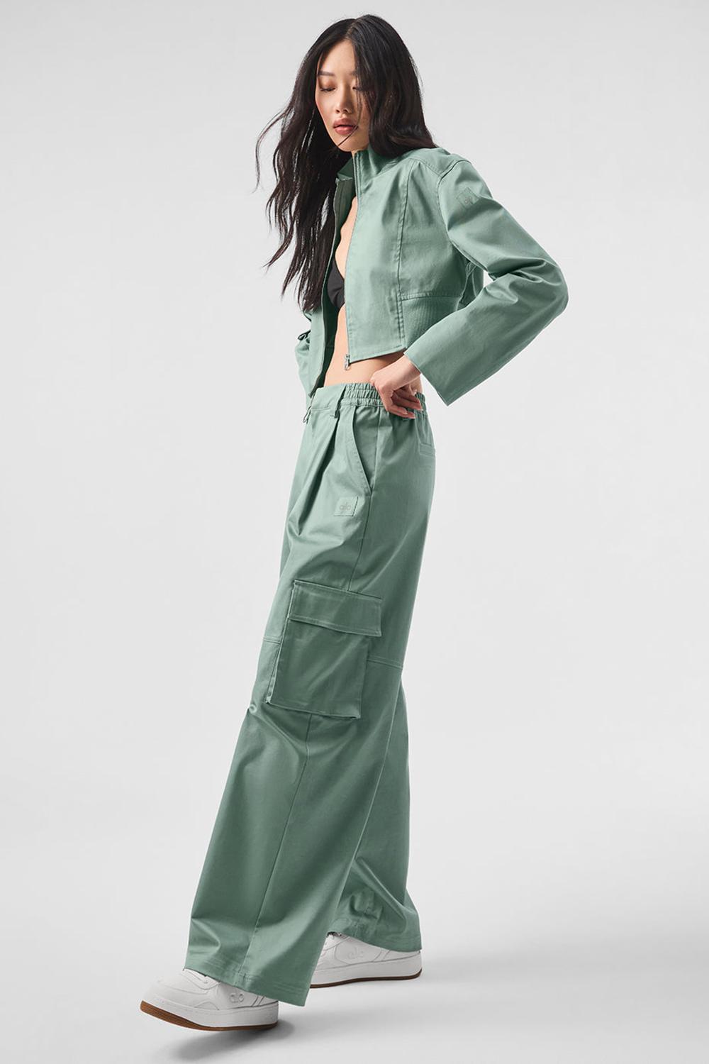 Pantalon Alo Yoga High-Waist Night Out Cargo Mujer Verdes | Mexico  IMK-216830