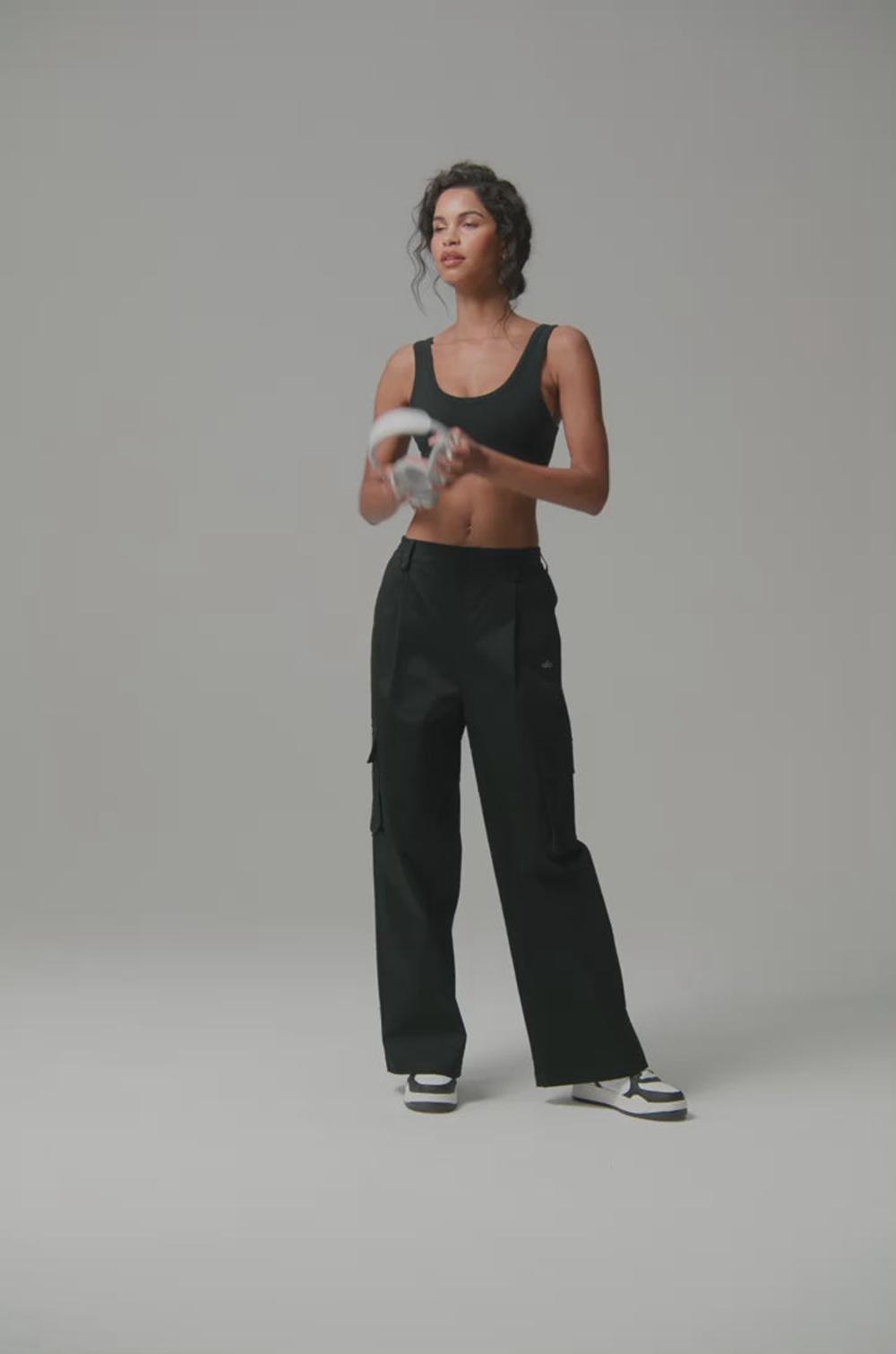 Pantalon Alo Yoga High-Waist Night Out Cargo Mujer Verdes | Mexico  IMK-216830