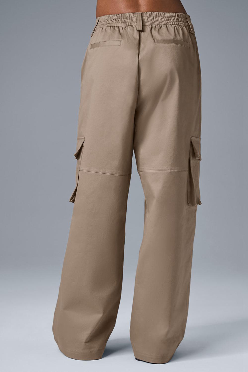 Pantalon Alo Yoga High-Waist Night Out Cargo Mujer Gravel | Mexico  GYO-120783