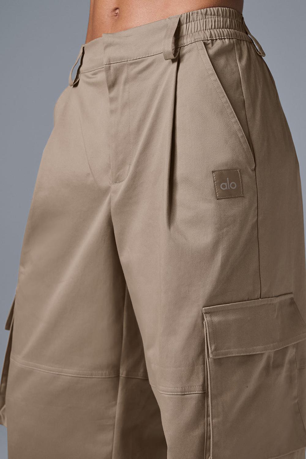 Pantalon Alo Yoga High-Waist Night Out Cargo Mujer Gravel | Mexico  GYO-120783