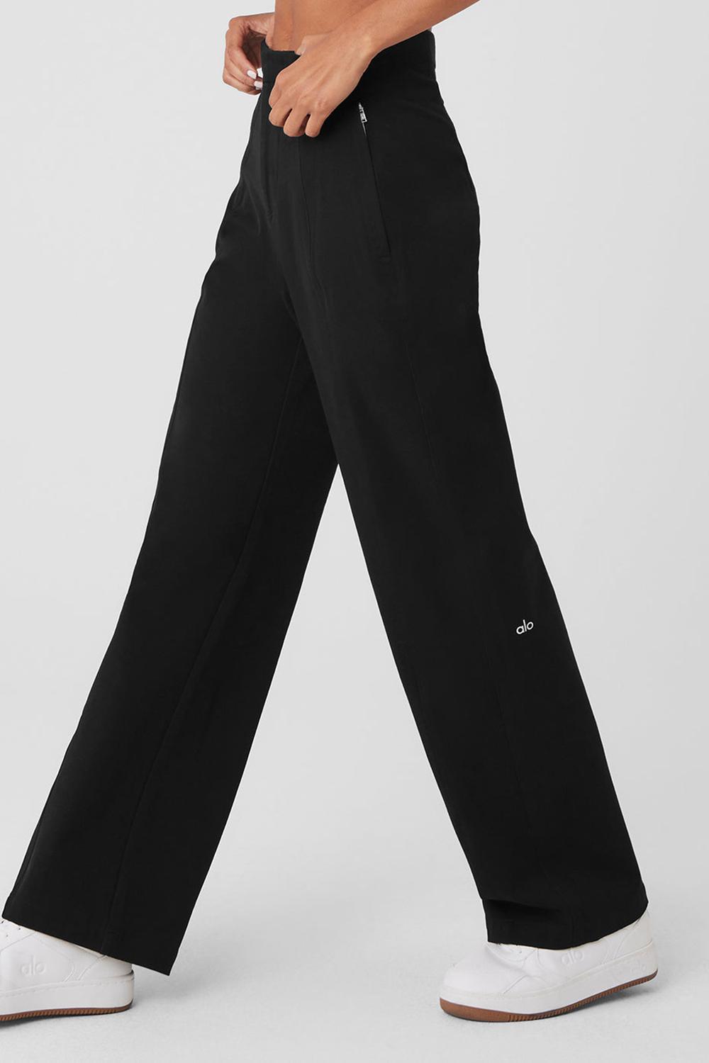 Pantalon Alo Yoga High-Waist On Point Moto Mujer Negros | Mexico  ZHX-182450