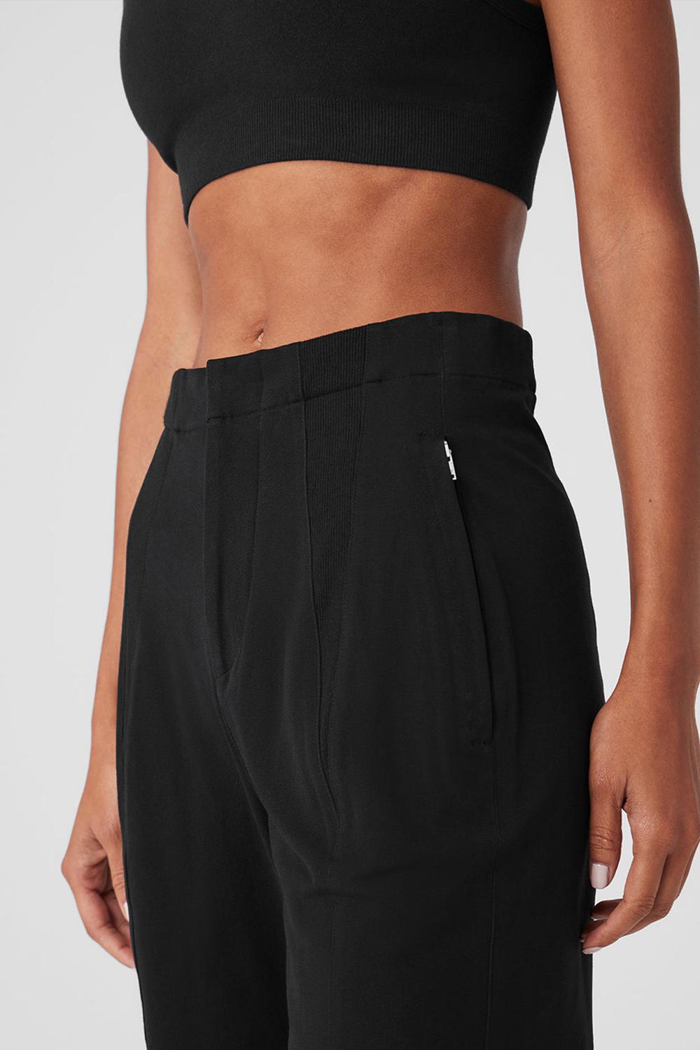 Pantalon Alo Yoga High-Waist On Point Moto Mujer Negros | Mexico  ZHX-182450