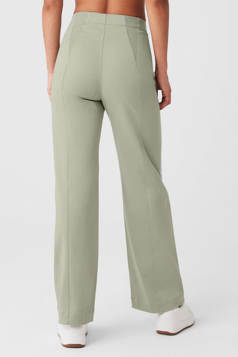 Pantalon Alo Yoga High-Waist On Point Moto Mujer Limestone | Mexico  UKY-015892