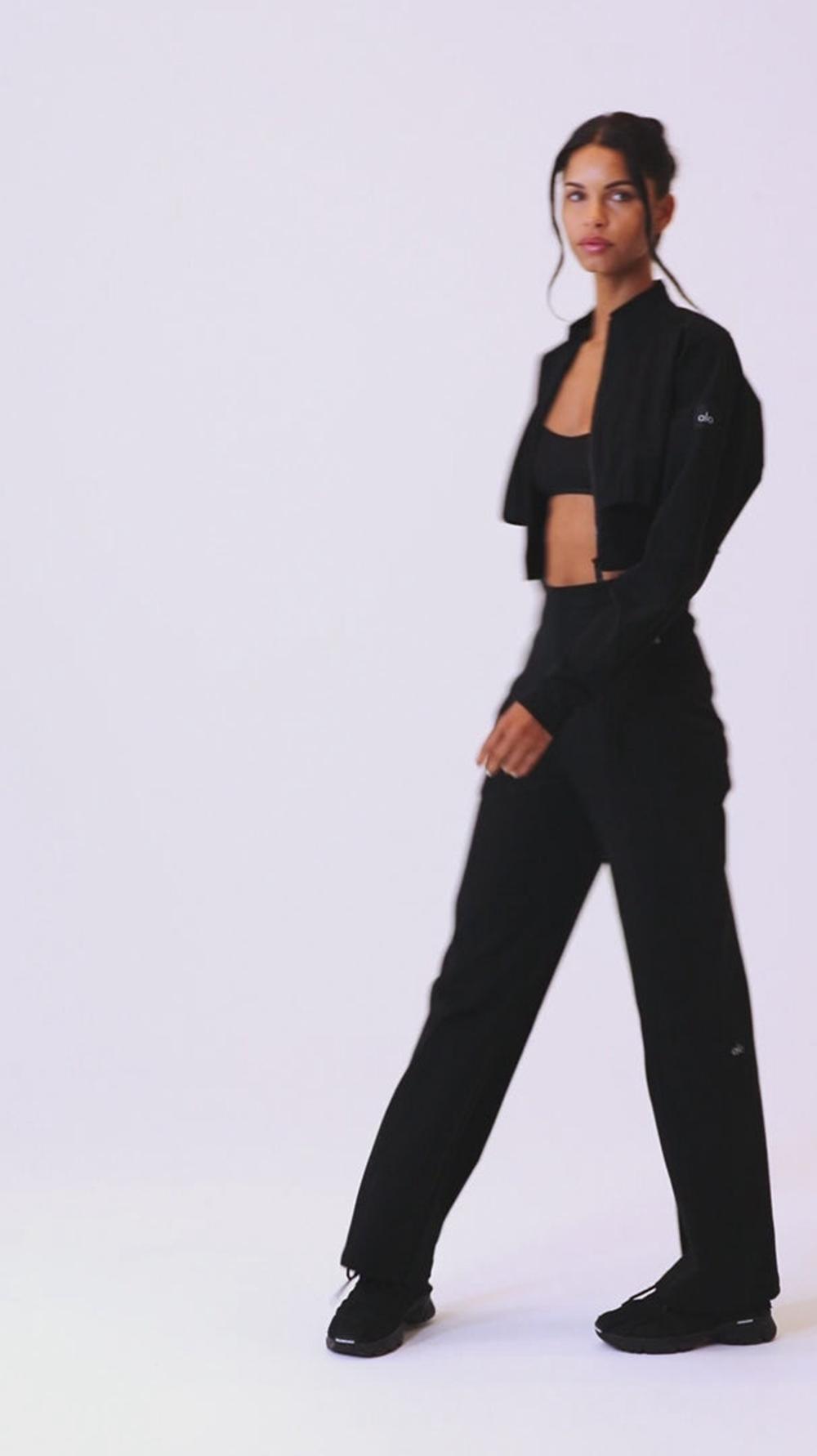 Pantalon Alo Yoga High-Waist On Point Moto Mujer Limestone | Mexico  UKY-015892