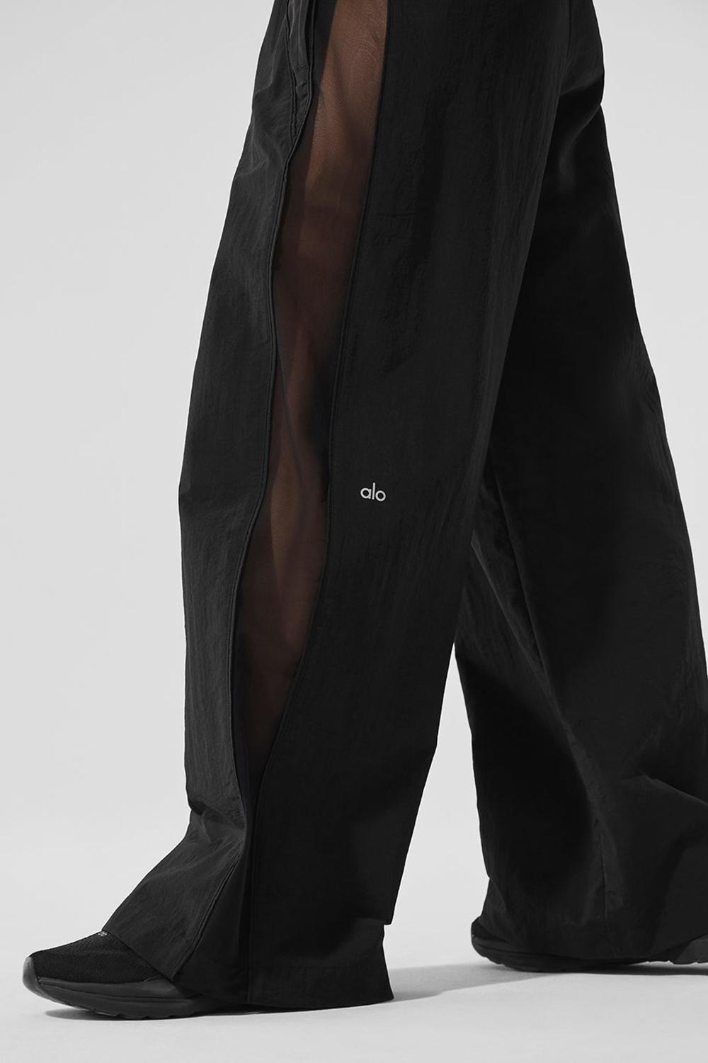 Pantalon Alo Yoga High-Waist Origin Wide Leg Track Mujer Negros | Mexico  DIH-413680