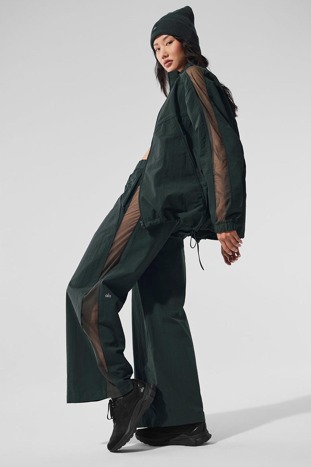 Pantalon Alo Yoga High-Waist Origin Wide Leg Track Mujer Verdes | Mexico  ALK-612537
