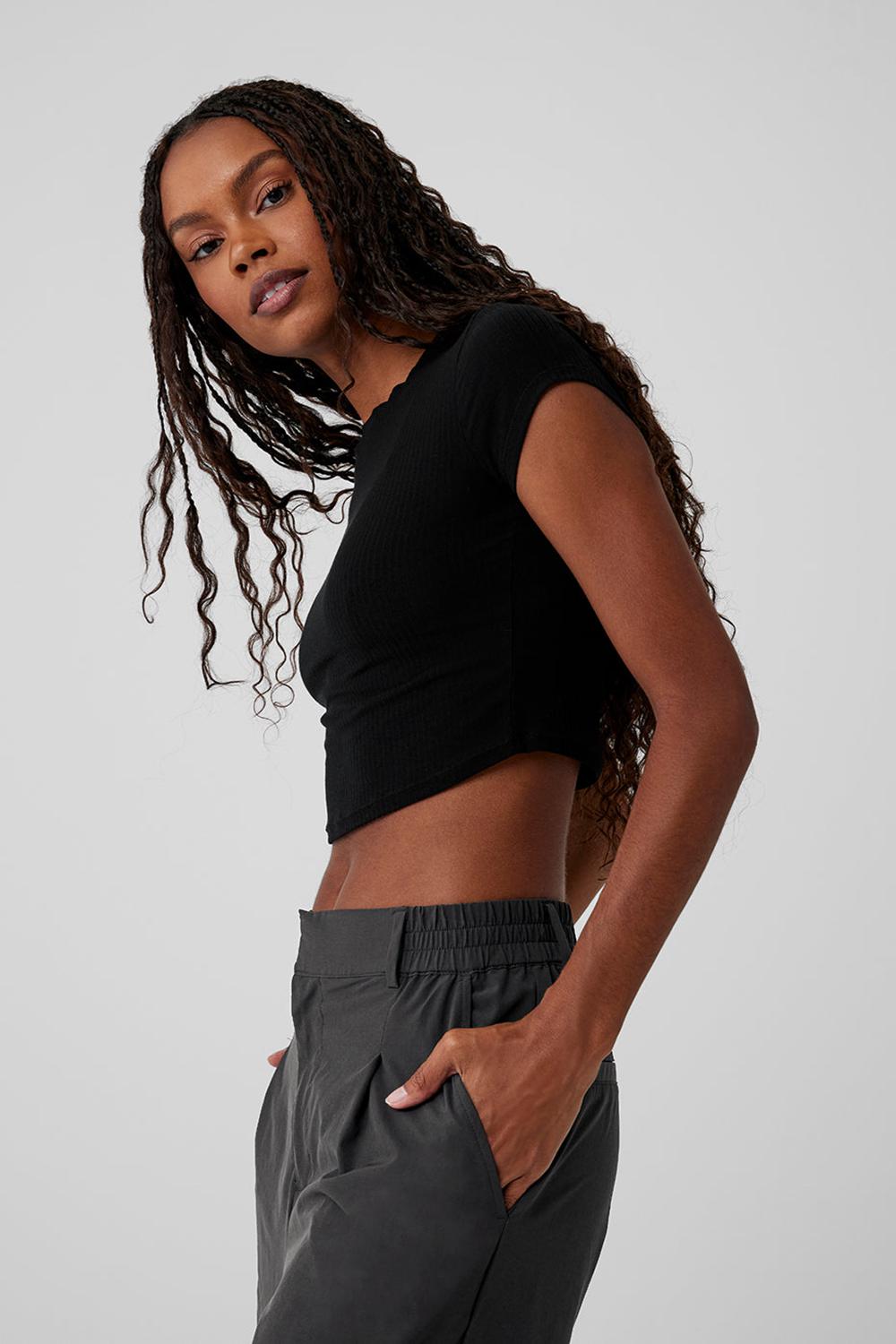 Pantalon Alo Yoga High-Waist Pursuit Mujer Anthracite | Mexico  UDI-902481