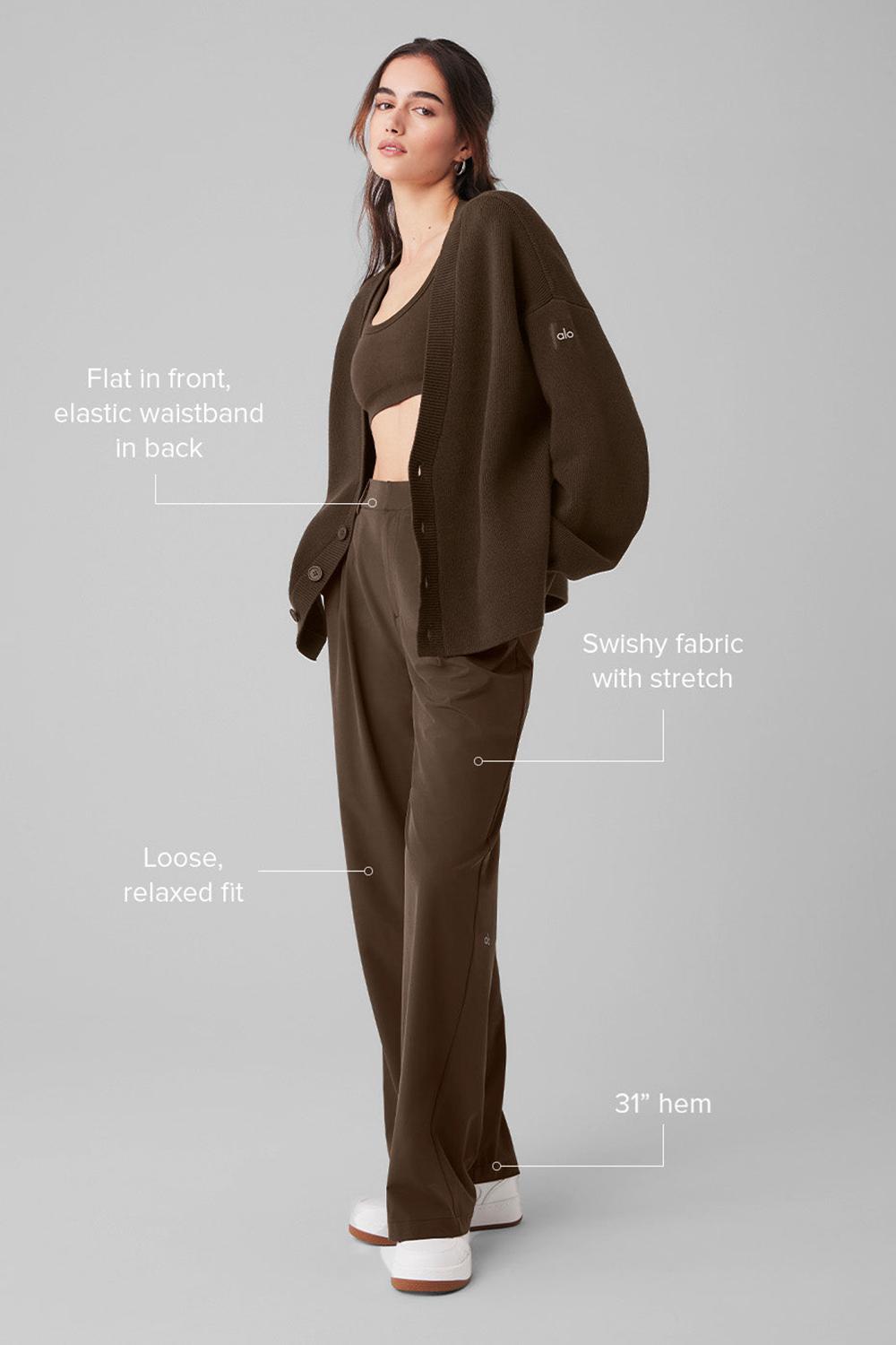 Pantalon Alo Yoga High-Waist Pursuit Mujer Espresso | Mexico  DYG-746091