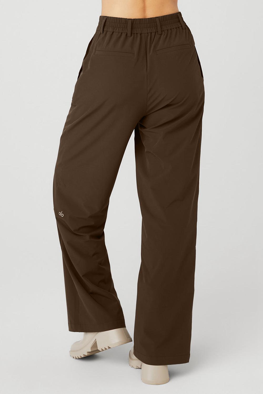 Pantalon Alo Yoga High-Waist Pursuit Mujer Espresso | Mexico  DYG-746091