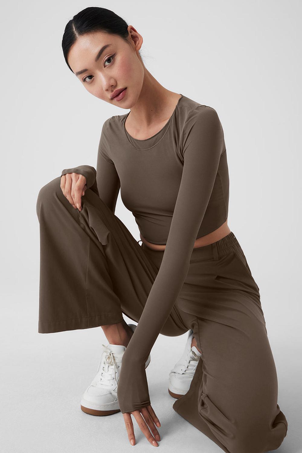 Pantalon Alo Yoga High-Waist Pursuit Mujer Verde Oliva | Mexico  VJO-315279