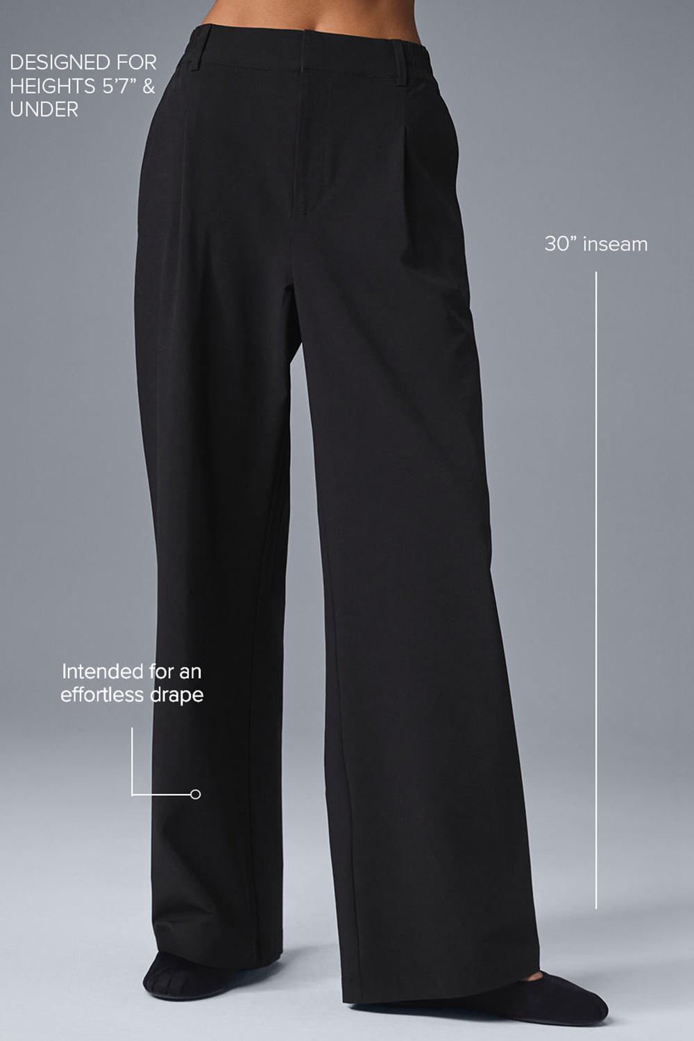 Pantalon Alo Yoga High-Waist Pursuit (Regular) Mujer Negros | Mexico  OUE-657192