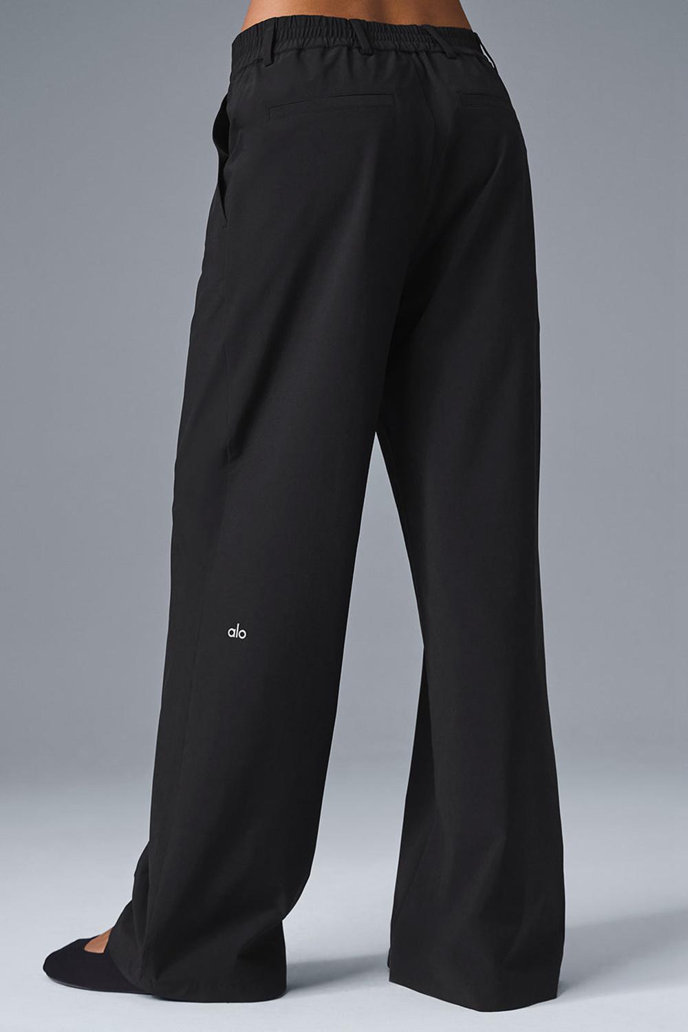 Pantalon Alo Yoga High-Waist Pursuit (Regular) Mujer Negros | Mexico  OUE-657192
