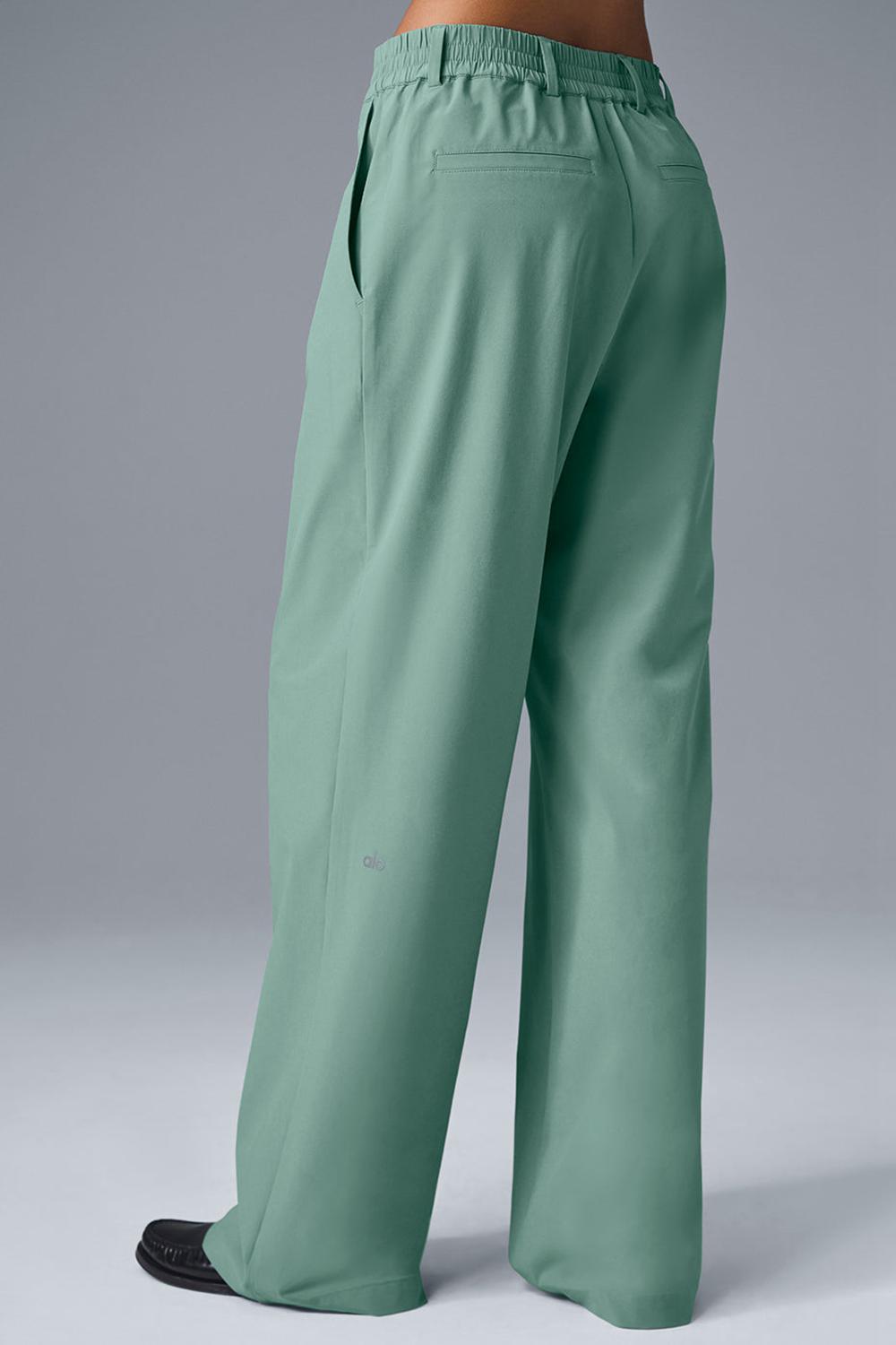 Pantalon Alo Yoga High-Waist Pursuit (Regular) Mujer Verdes | Mexico  IWH-031568