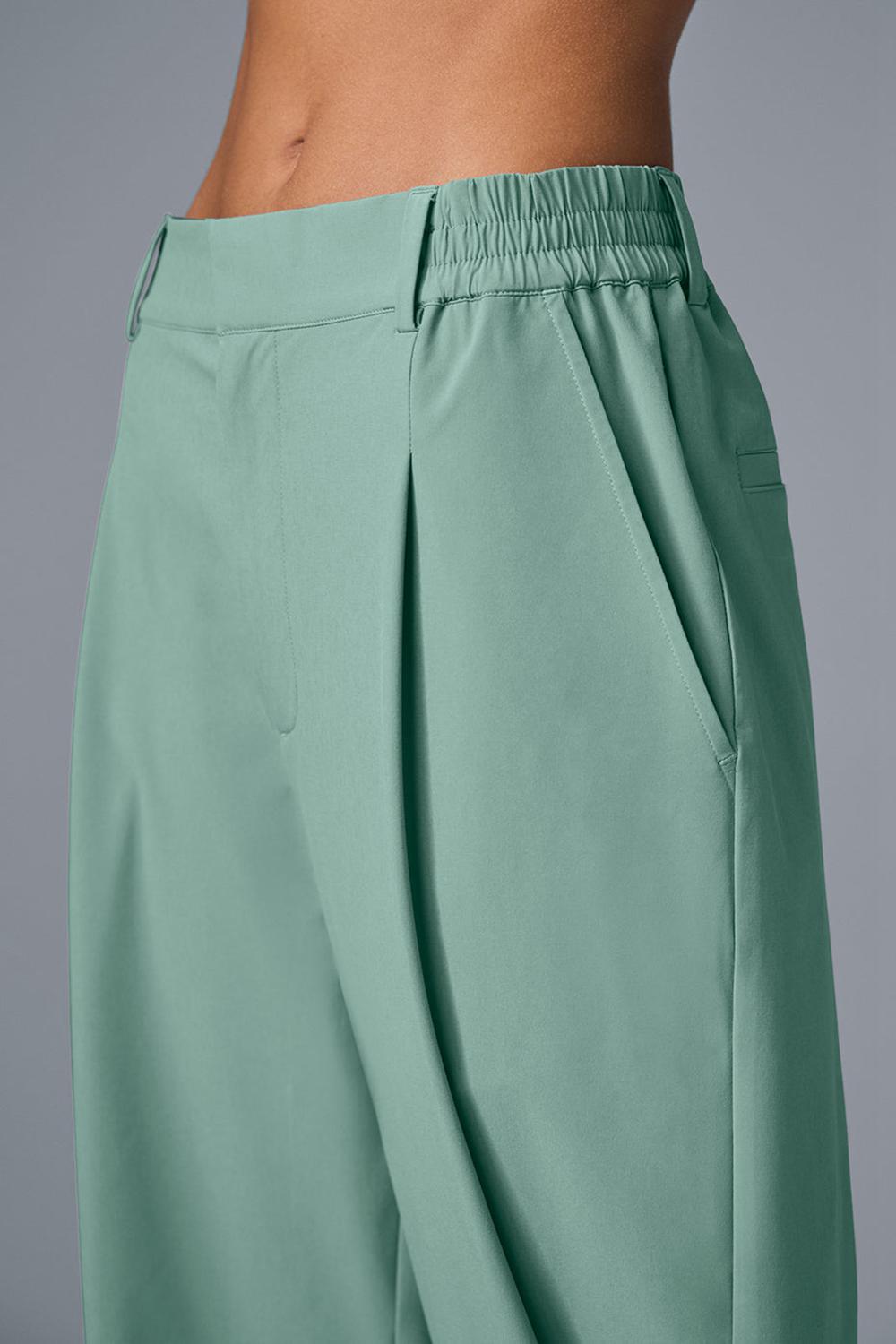 Pantalon Alo Yoga High-Waist Pursuit (Regular) Mujer Verdes | Mexico  IWH-031568