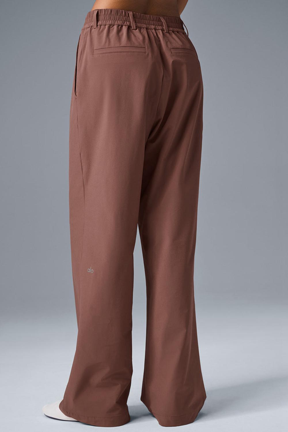 Pantalon Alo Yoga High-Waist Pursuit (Regular) Mujer Chestnut | Mexico  BIN-368794