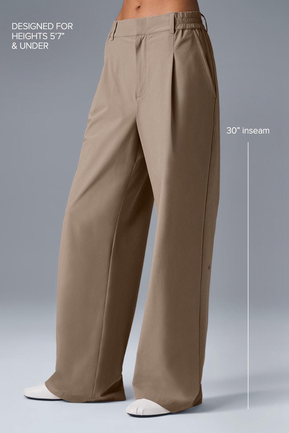 Pantalon Alo Yoga High-Waist Pursuit (Regular) Mujer Gravel | Mexico  ATI-018632